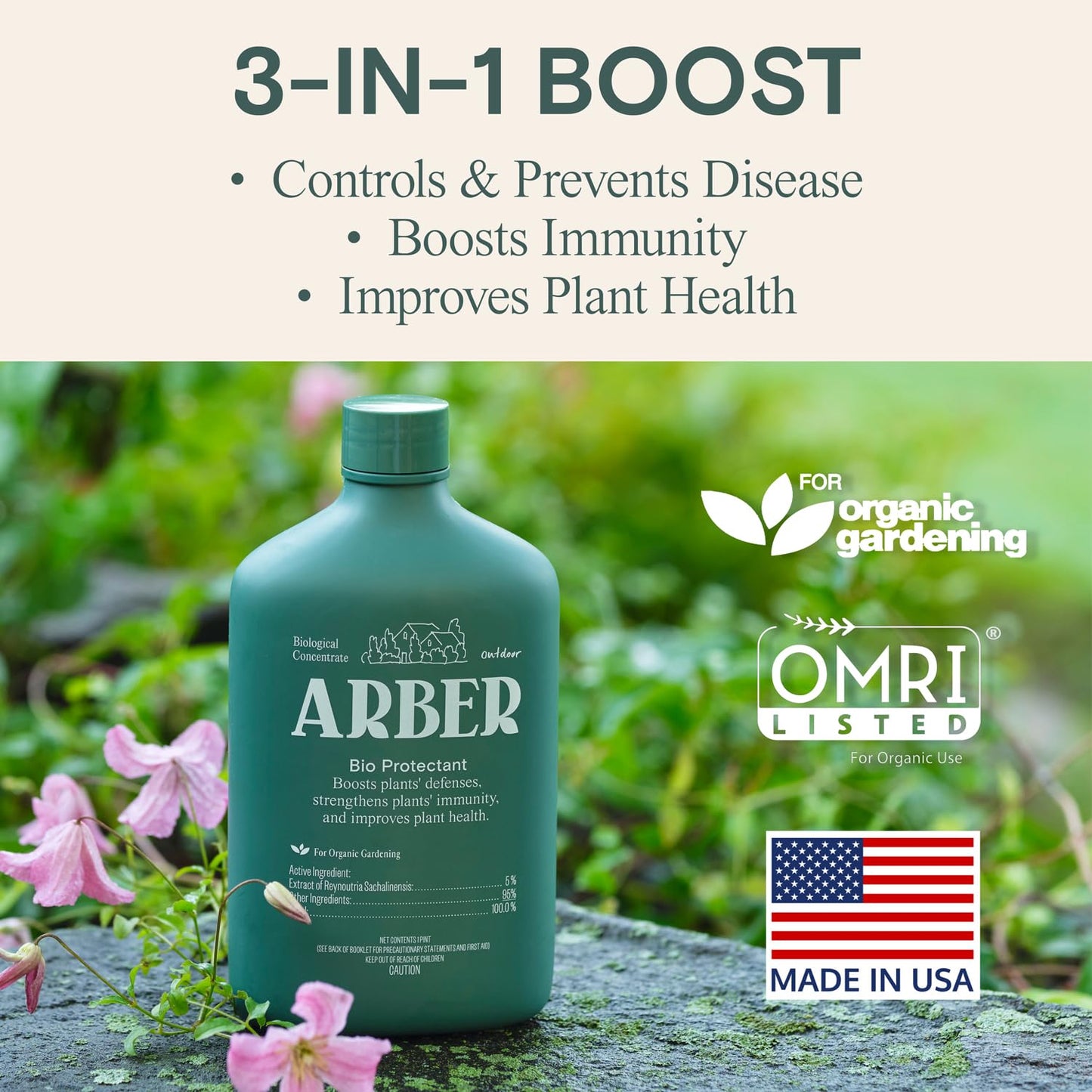 Organic Protectant – Liquid Fertilizer & Plant Food for Houseplants, Indoor & Outdoor Use – Instant Nourishment for Potted Plants, Flowers, Vegetables, Herbs, Air Plants, and Tropical Plants