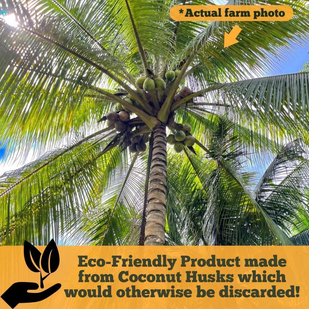 Happy Trees Coco Coir and Perlite Growing Medium, Potting Mix, Seed-Starting, Premium Quality Triple-Washed for Low Salt/EC, pH Balanced Loose Coconut Fiber, Peat-Free, 9 Quarts (10L)