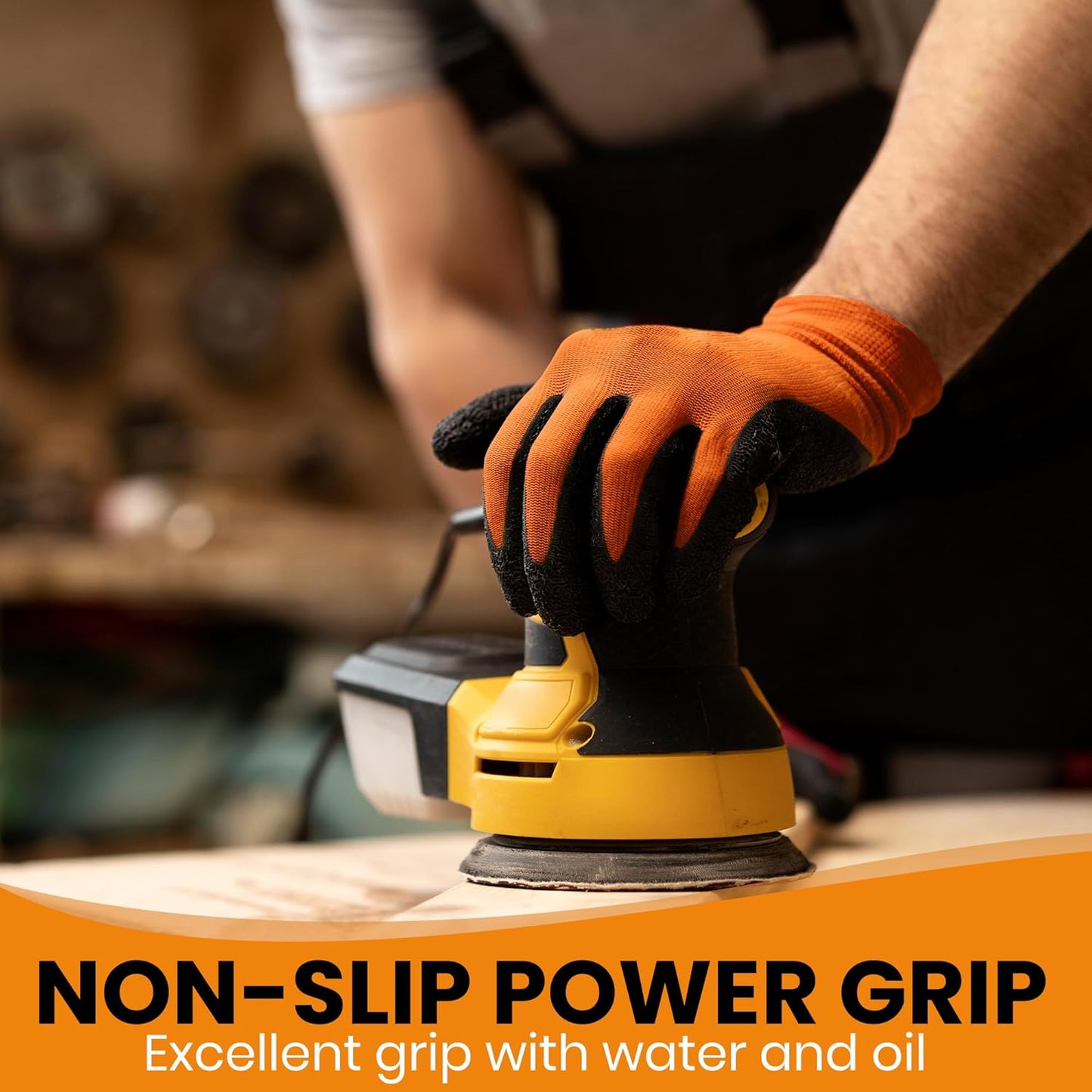 10 OR 20 Pairs Work Gloves–Heavy Duty Rubber Coated Safety Work Gloves–Multipurpose Gloves