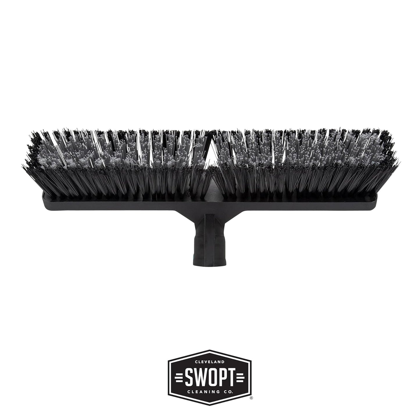 SWOPT 18” Standard Multi-Surface Push Broom Head — Indoor and Outdoor Push Broom — Cleaning Head Interchangeable with All SWOPT Cleaning Products for More Efficient Cleaning and Storage
