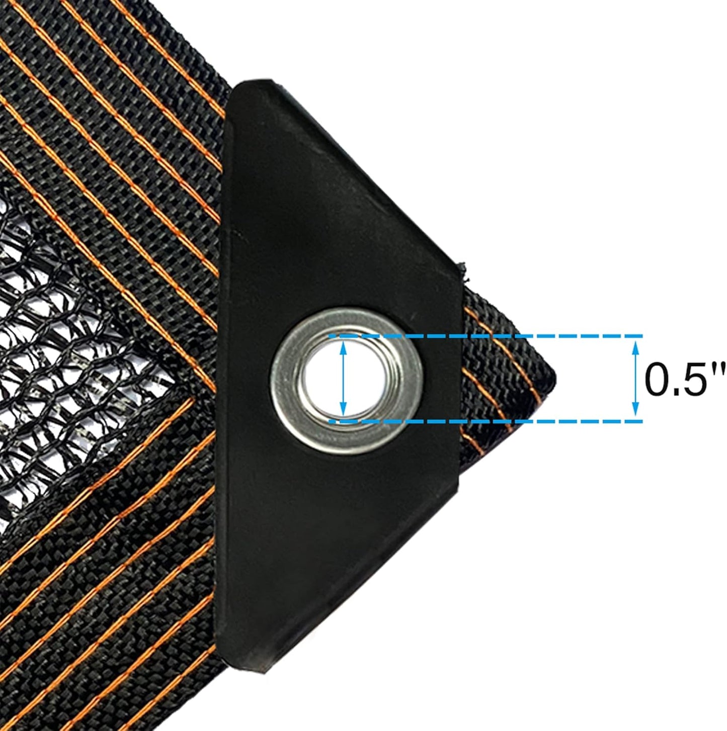 winemana 90% Shade Cloth, Dog Kennel Shade Cover, 6.6 x 16 FT Sturdy Durable Sunblock Shade Mesh Tarp with Grommets for Patio Plants Greenhouse Chicken Coop Porch