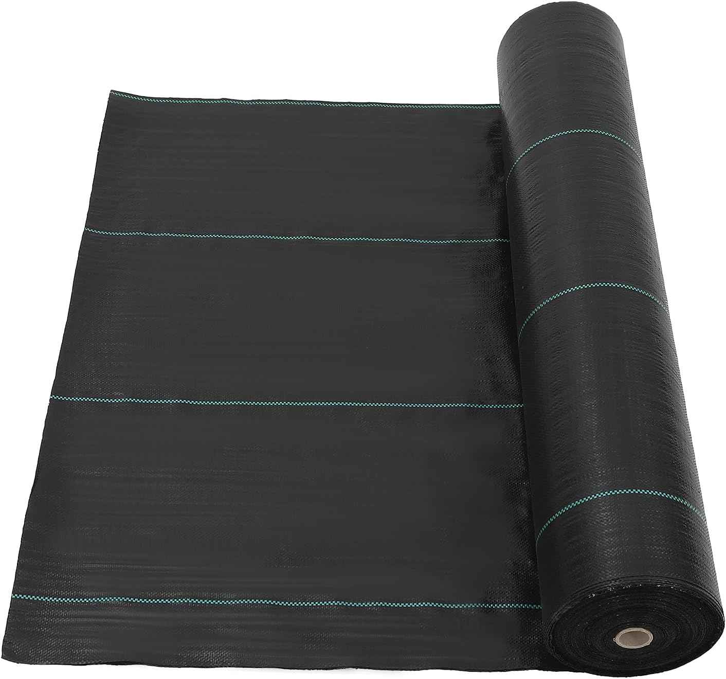 6ft x 300ft Premium Weed Barrier Landscape Fabric, 3.2 oz Heavy Duty, Weed Control Fabric, High Permeability, Good for Flower Bed, Driveway Fabric and Ground Cover