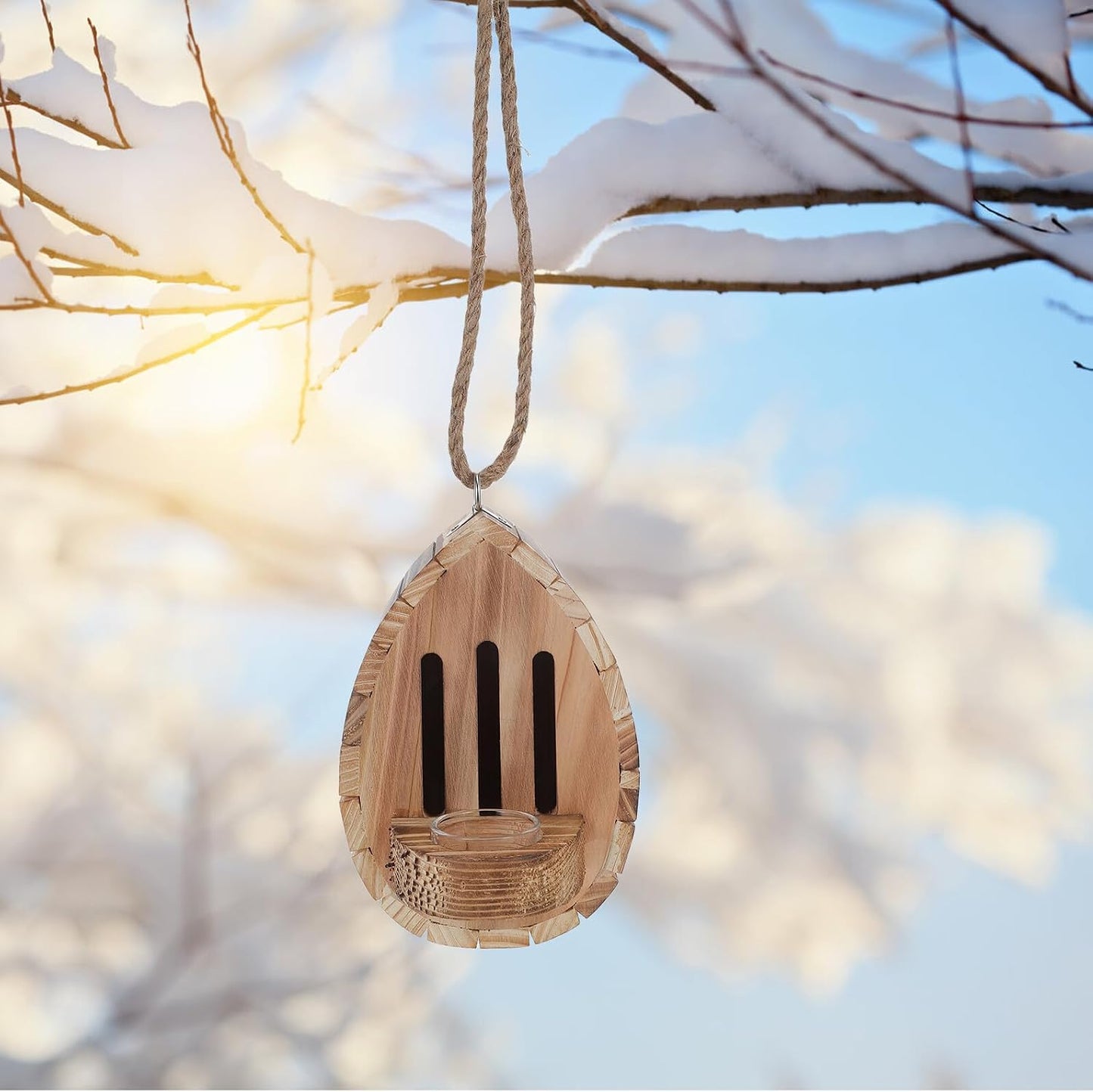 Wooden Butterfly House with Feeder Hanging Garden Refuge Outdoor Butterfly Nesting Box for Patio Yard Wildlife Habitat and Decorative