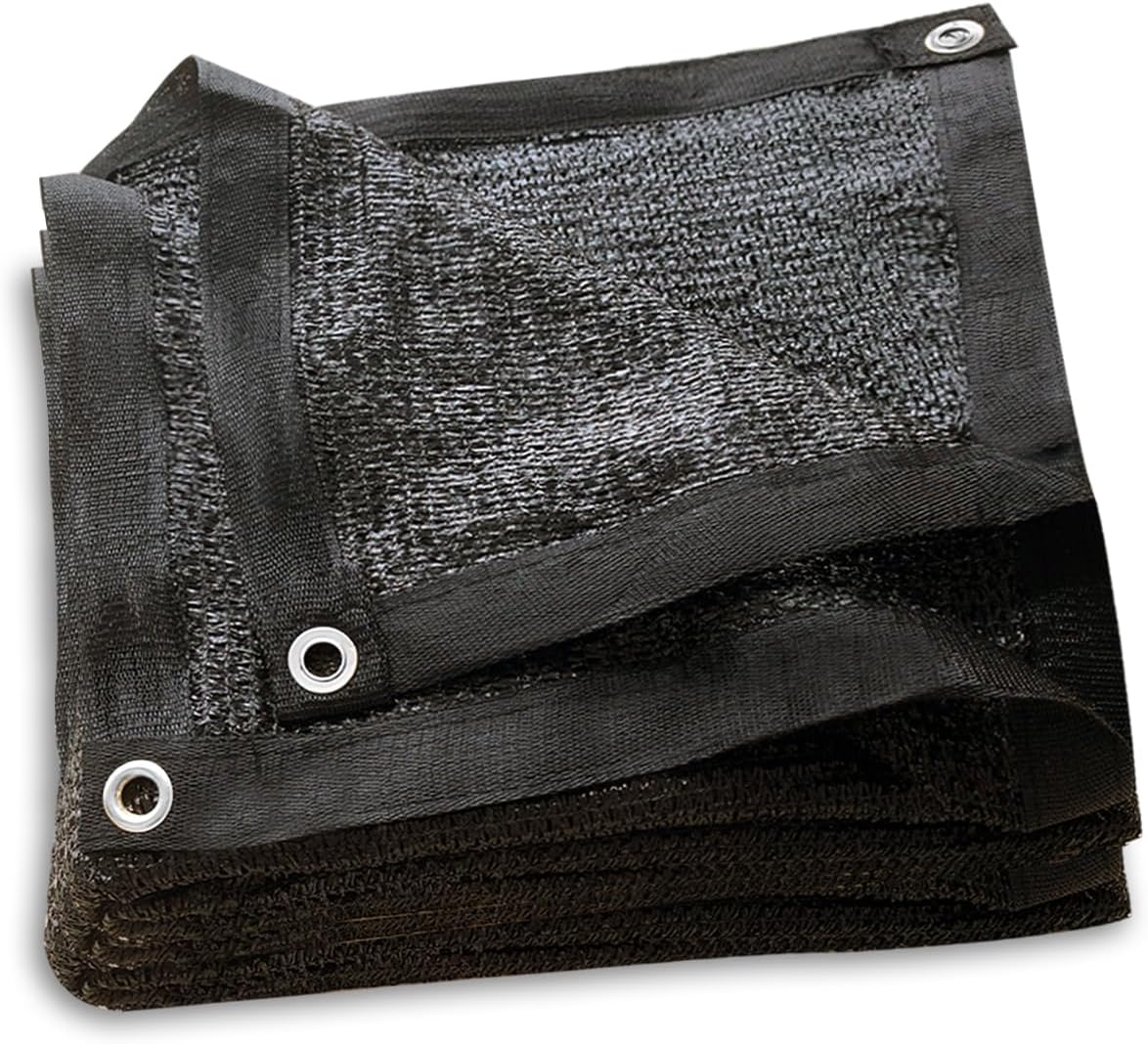 40% Black Shade Cloth, 8 x 10 FT Durable Taped Edge with Brass Grommets UV Resistant Garden Sunblock Shade Net for Outdoor Greenhouse, Plant and Patio