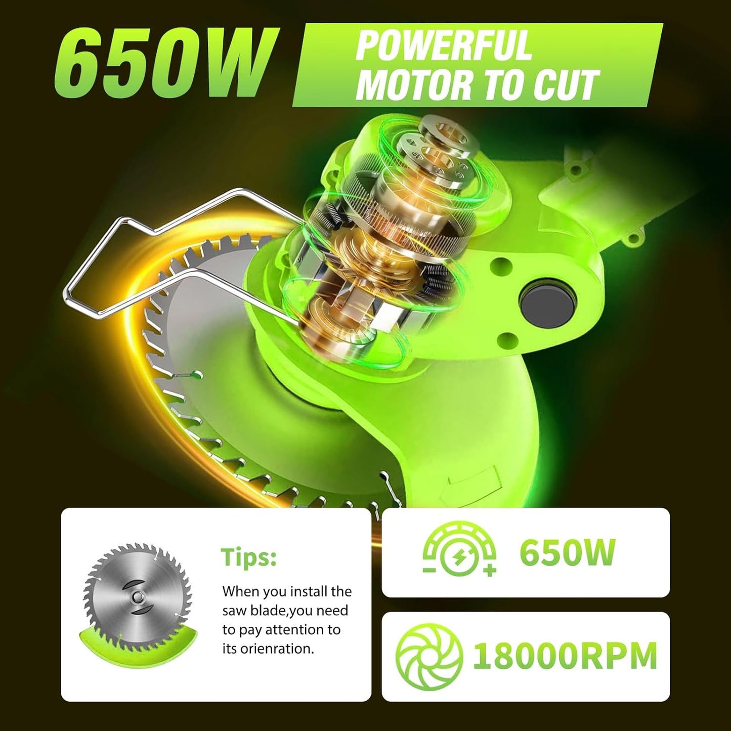 ALSO GO Electric Weed Wacker Grass Trimmer, 3 in 1 Weed Eater Battery Powered, Cordless Trimmer with 2pcs 24V Batteries, Stringless Lightweight Lawn Edger Brush Cutter for Lawn Garden Yard