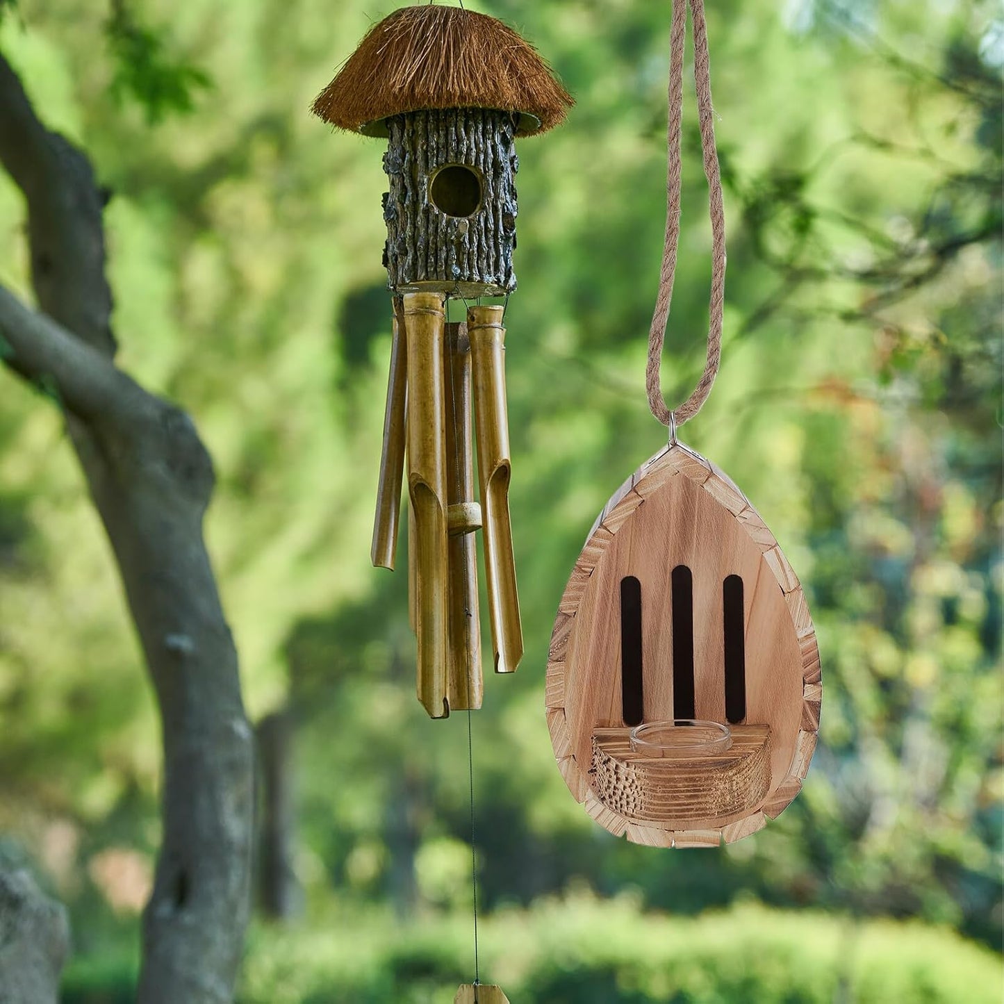 Wooden Butterfly House with Feeder Hanging Garden Refuge Outdoor Butterfly Nesting Box for Patio Yard Wildlife Habitat and Decorative