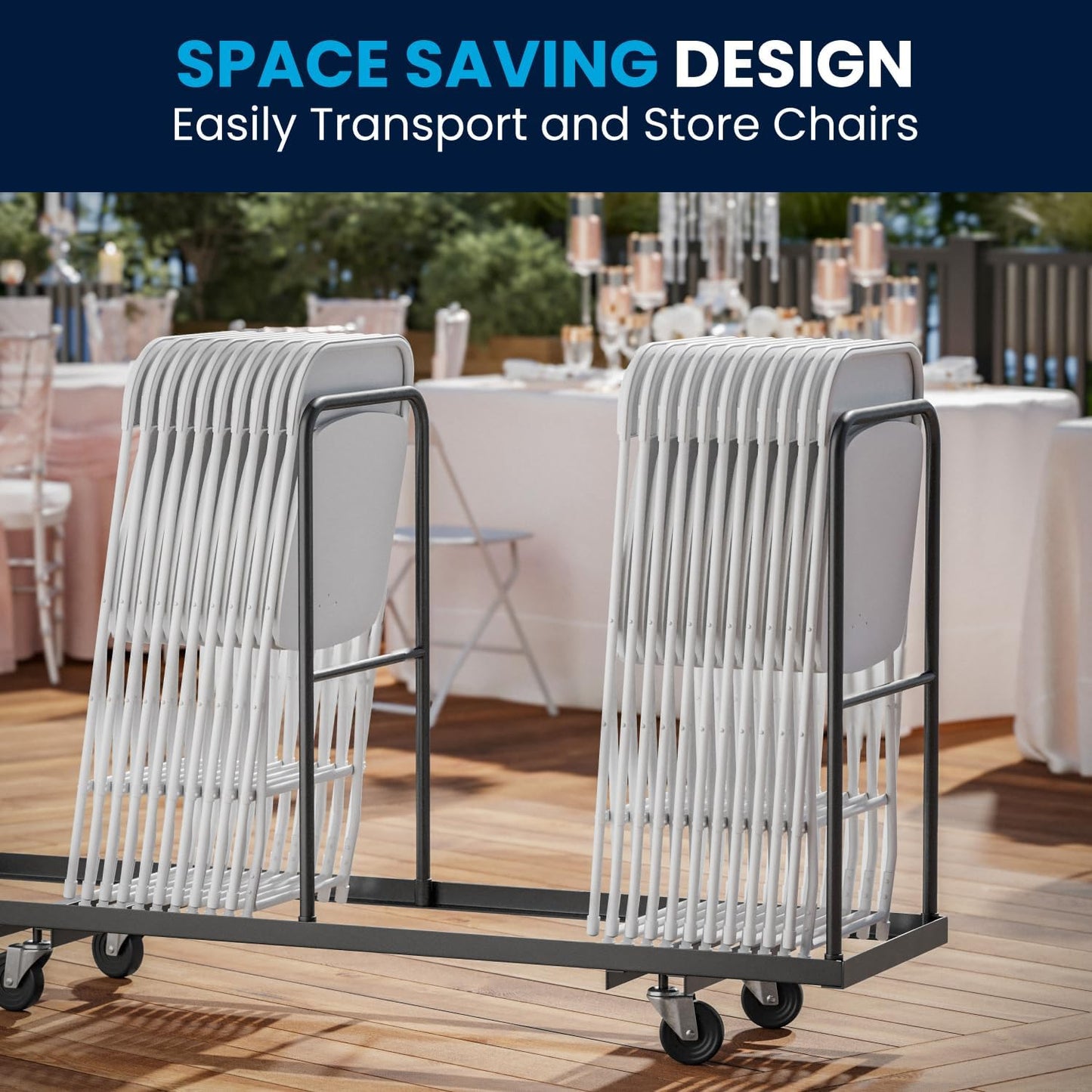 Flash Furniture Hercules Series Plastic Folding Chair - White - 20 Pack 650LB Weight Capacity Comfortable Event Chair-Lightweight Folding Chair