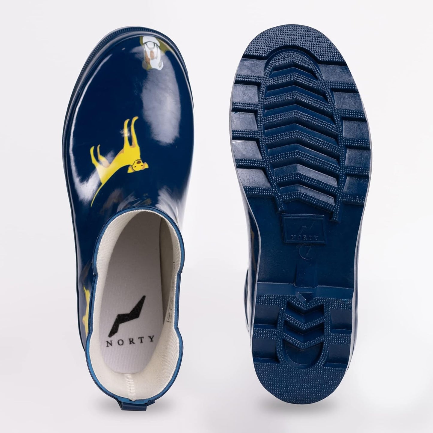 NORTY - Womens Ankle Rain Boots - Ladies Waterproof Winter Spring Garden Boot runs ½ size large