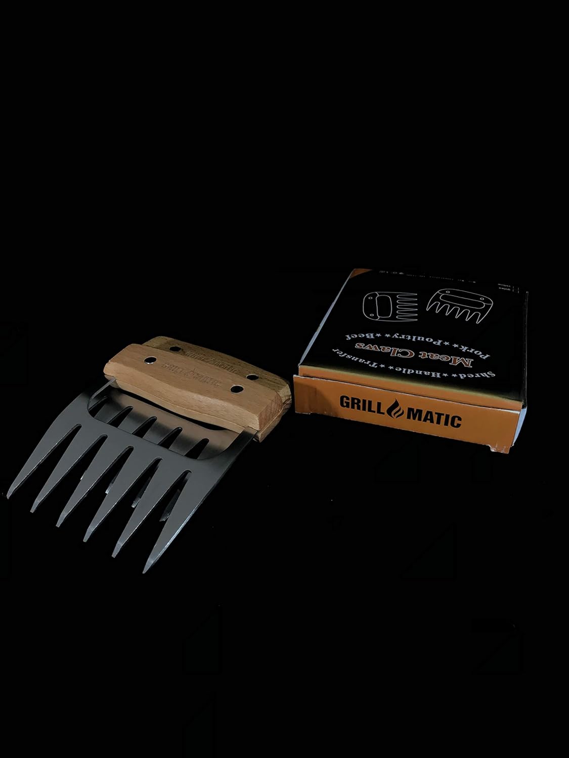 Meat Shredder Claws - Professional, Stainless Steel, Easy to Use, Lightweight, Heat Resistant Claws for Pulling, Shredding, Lifting and Serving Chicken, Turkey, Pork, Beef and Game - Lumora Garden