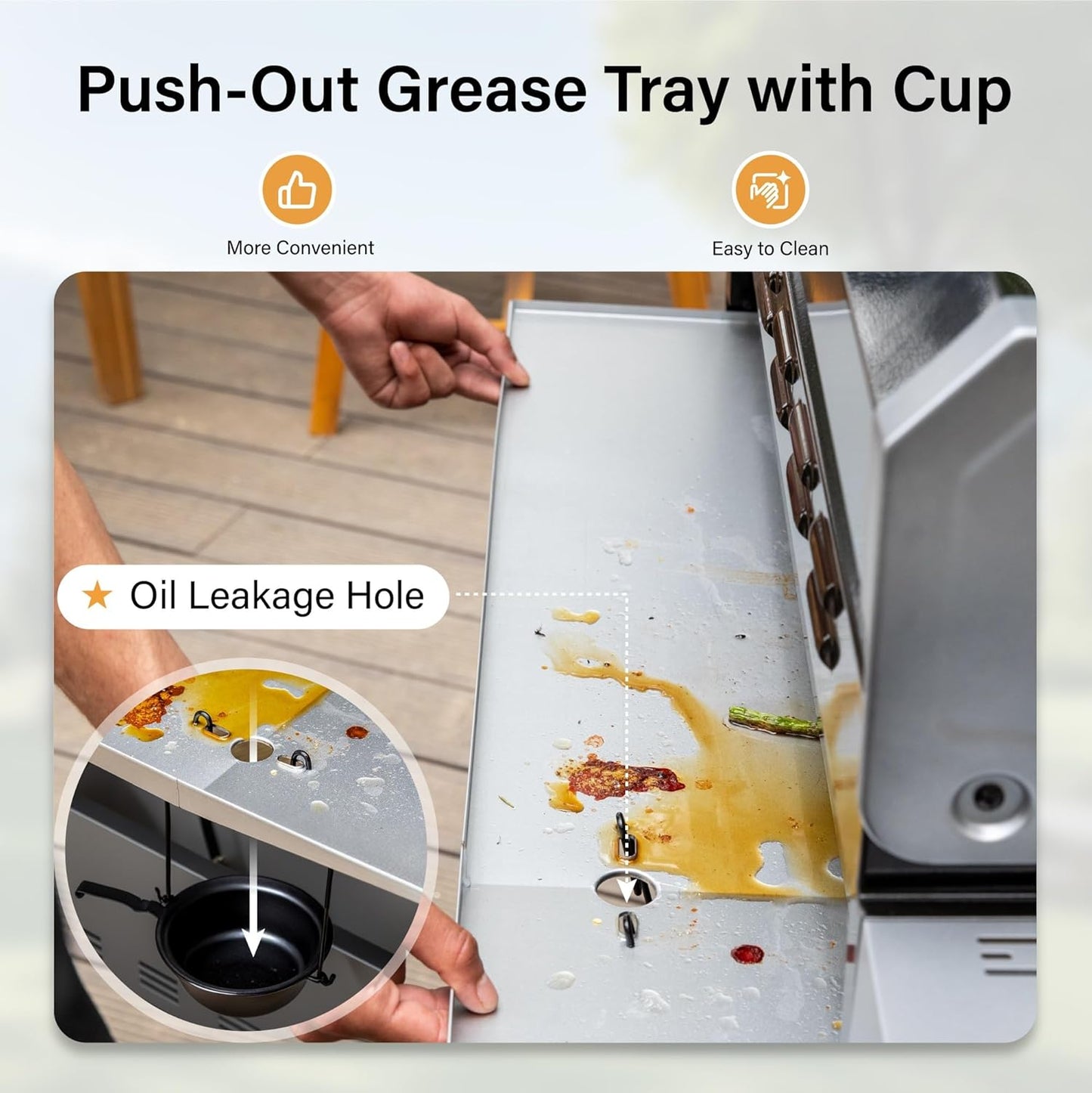 Sophia & William 6-Burner Propane Gas BBQ Grill with Side Burner & Porcelain-Enameled Cast Iron Grates, Gas Grill Griddle Combo for Outdoor Cooking, Barbecue Events, 740 SQ.IN. Cooking Area, Black