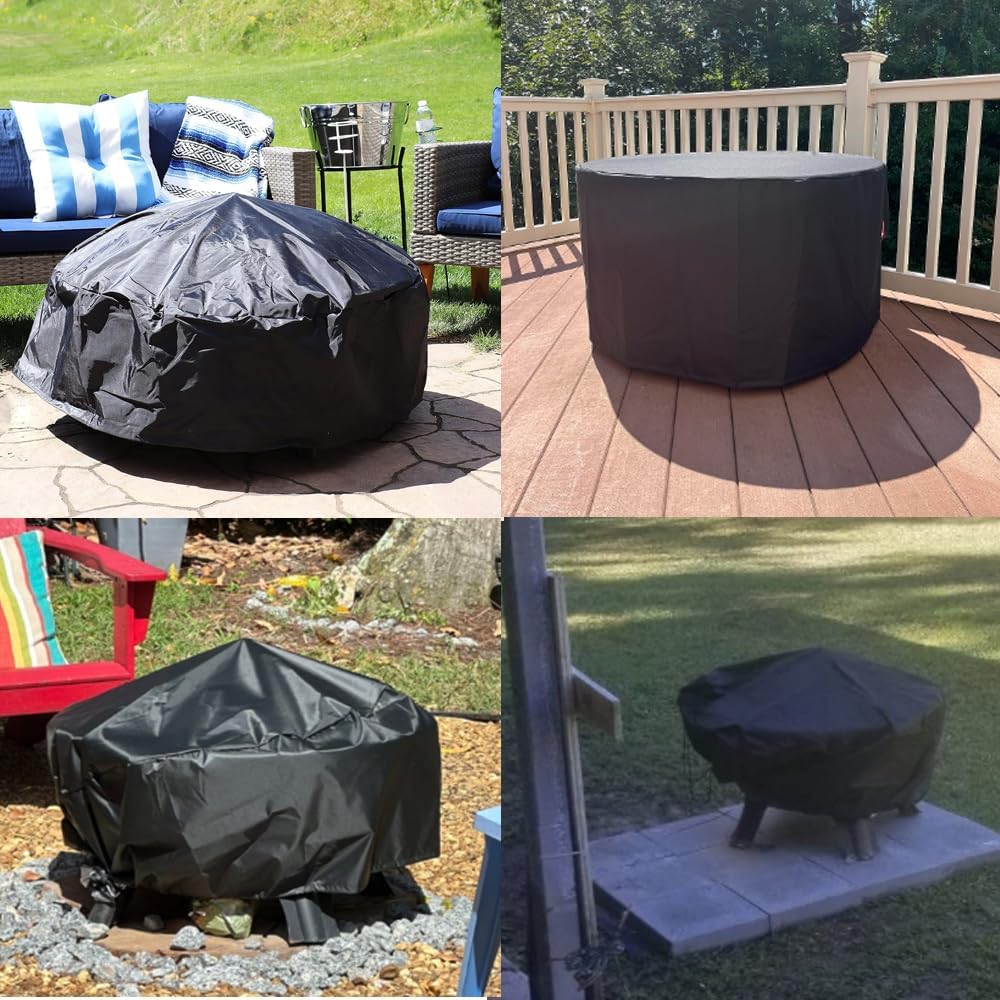 Fire Pit Cover for Outland Firebowl 893 Deluxe Outdoor Portable Propane Gas Fire Pit, Fit for Outland Firebowl 823 870, 22"