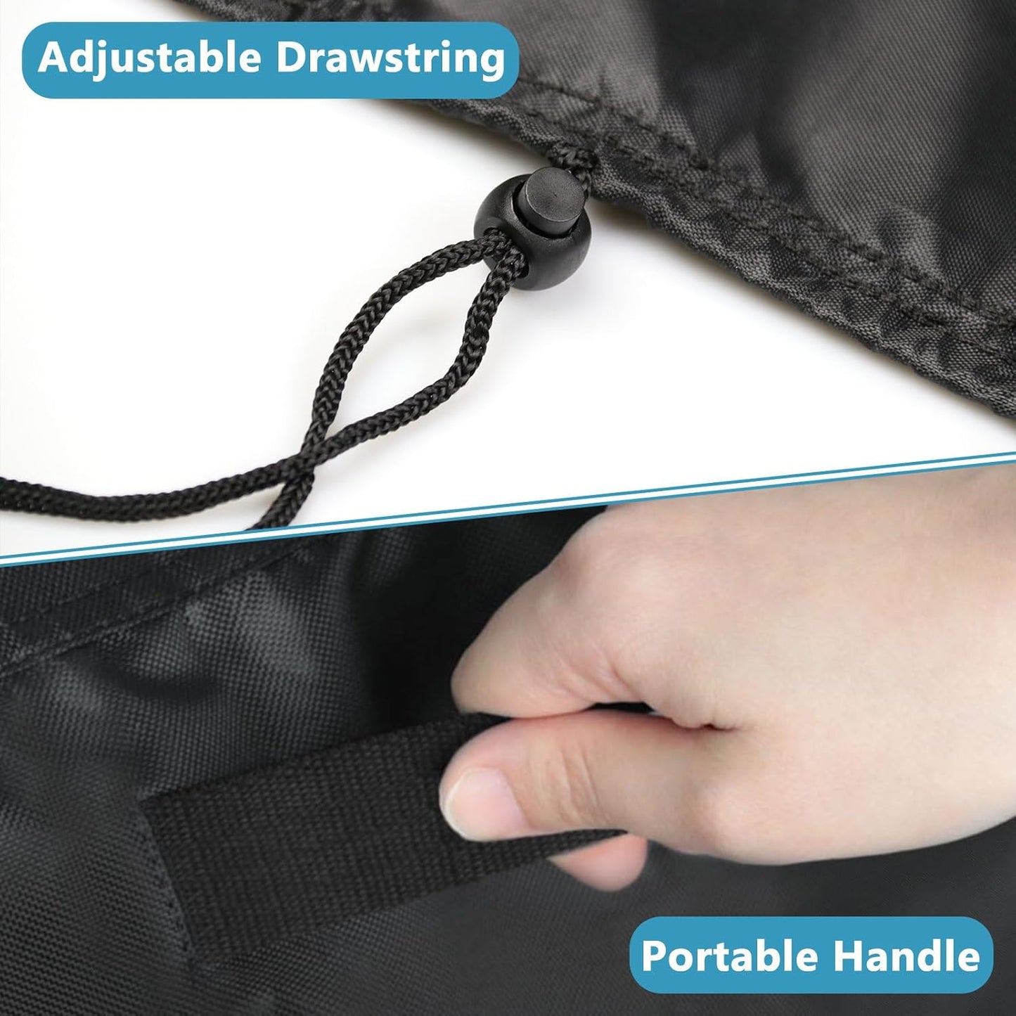 Kingling Pizza Oven Cover for Blackstone 6964 6961 6960 Portable Pizza Oven, 32 inch Waterproof & Dustproof Pizza Oven Outdoor Grill Cover (Cover Only) - Black