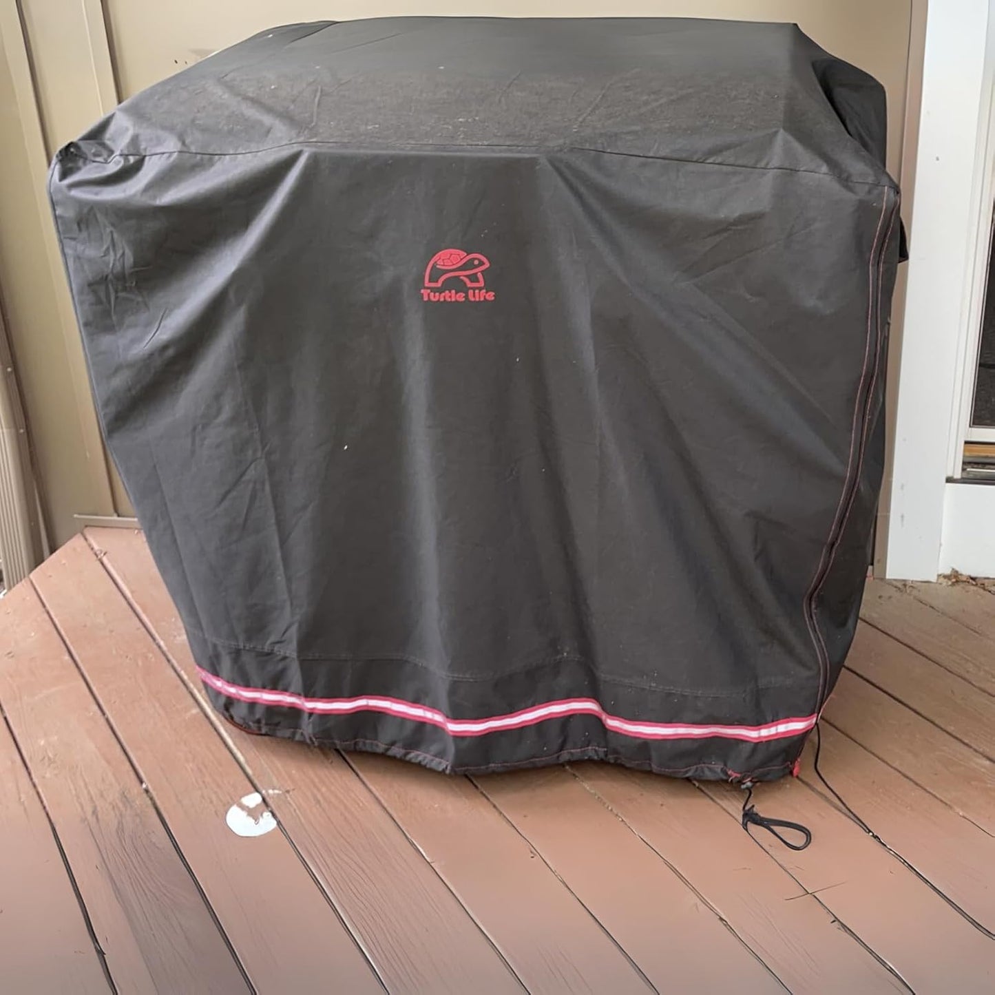 BBQ Grill Cover, 46 Inch Heavy Duty Waterproof Barbecue Gas Grill Covers for Flat Top Griddle, Anti-Fading Cover for Gas Grill, Black