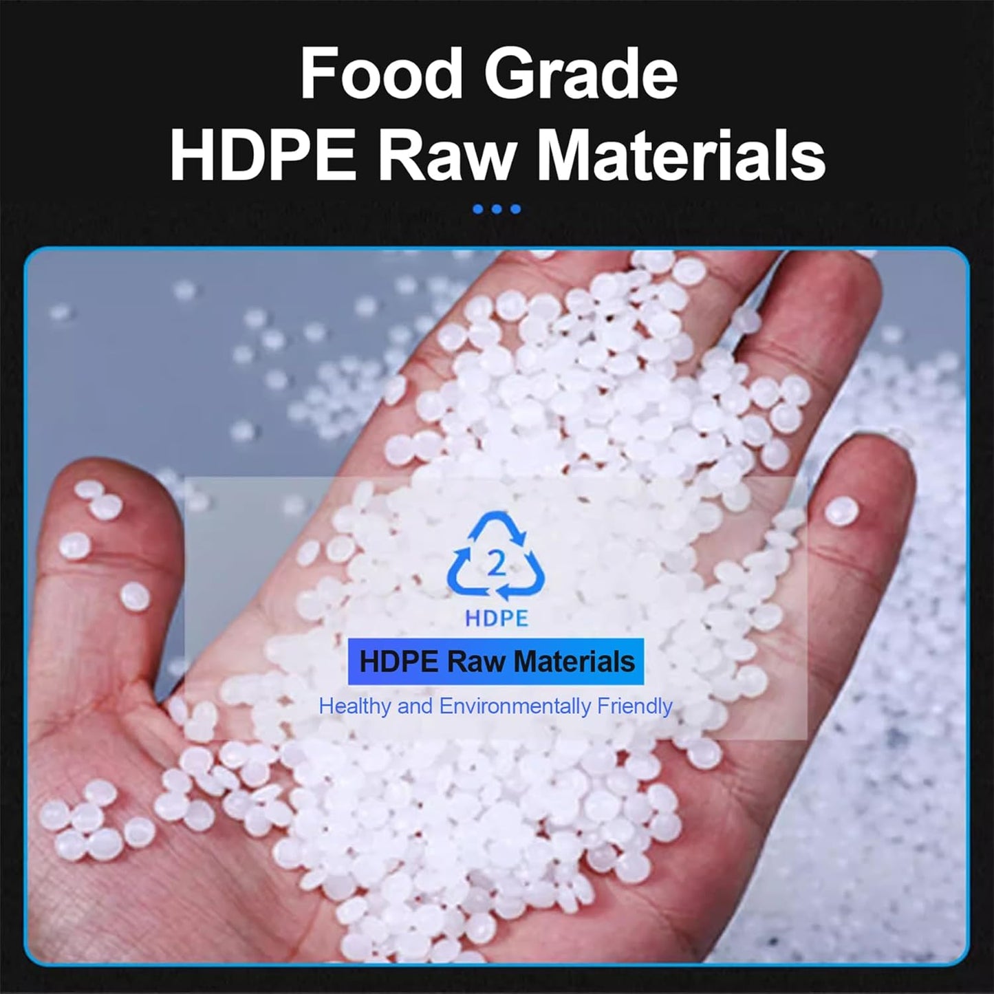 Large Capacity Water Container with Spigot Hose, Portable Water Storage Tank 52.8 Gallon No Leakage Camping Water Carrier for Emergency Vehicle Car Outdoor Hiking Picnic(Size:50L/13.2Gal)