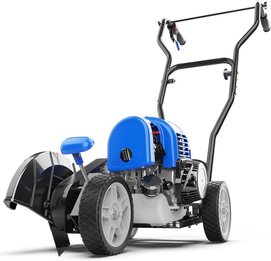 Wild Badger Power Sidewalk Edger Lawn Tool Gas 31cc WB31CCED, Blue