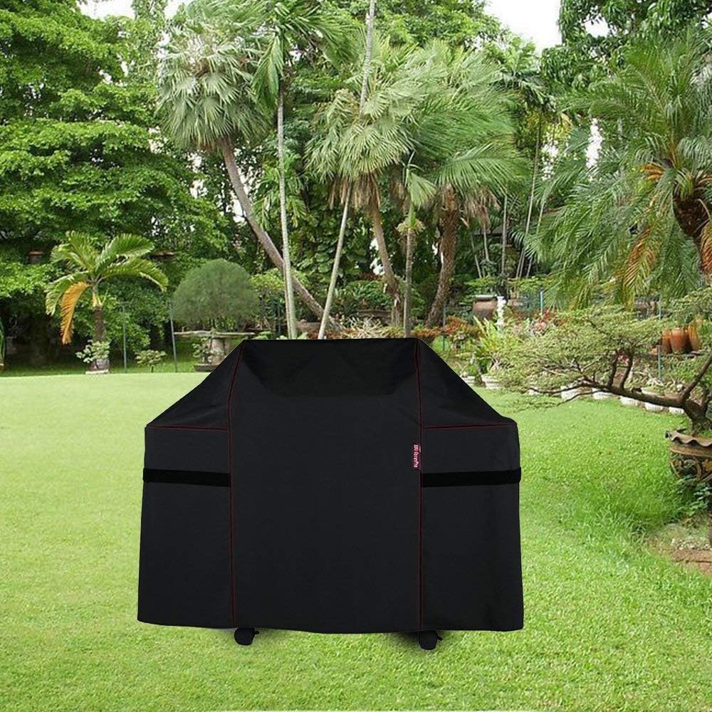 BBQ Coverpro 7553|7107 Barbecue Grill Cover for Weber Genesis E and S series Gas Grills Including Basting Brush and Tongs