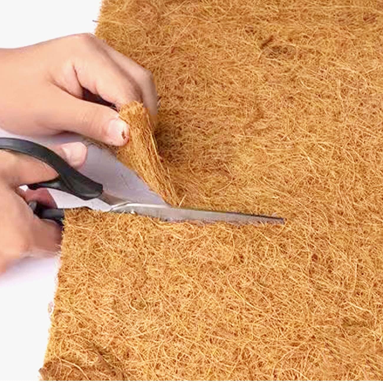 12x40 inch Natural Coco Liner Roll Coconut Coir Liner Sheets Coco Mat for Planter Window Box Flower Basket Garden Decoration Animal Pet Pad