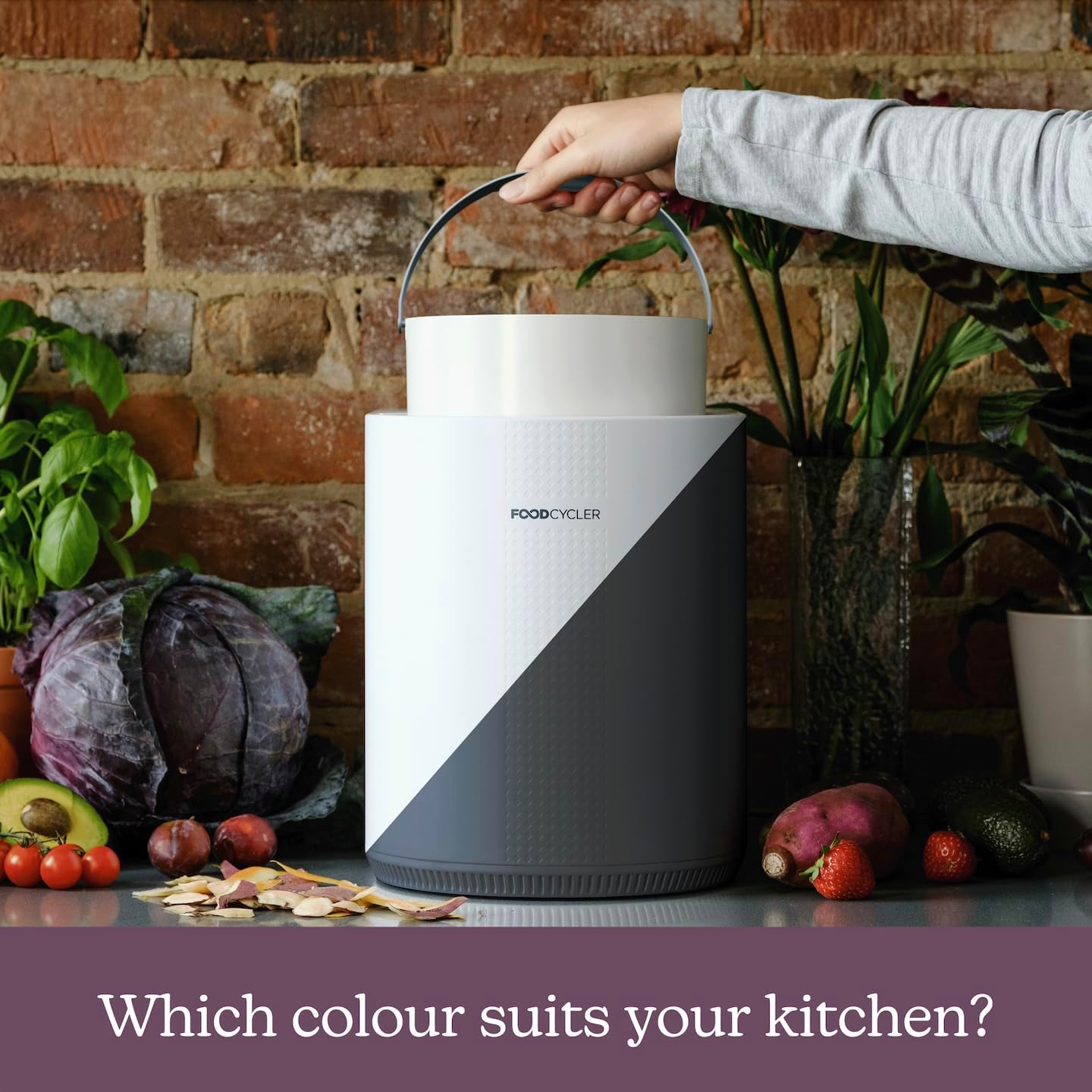 Eco 3 Compact Kitchen Food Recycler | Indoor Composter Bin Alternative | Electric Countertop Food Waste Disposer with Odorless 3.5L Indoor Food Waste Bin for Easy Waste Management | Grey