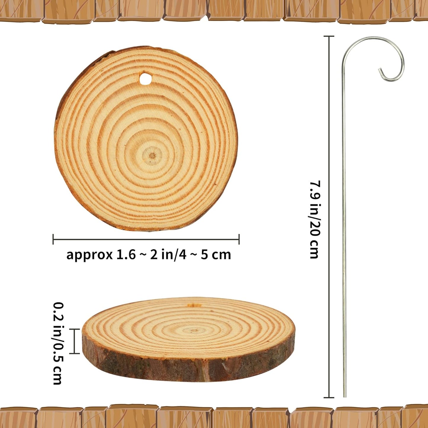Temlum Wooden Plant Labels with Marker Pen, 50 Pcs Plant Markers Garden Label Stakes Plant Sign Tags for Flowers, Herbs, Potted Plants, Seed