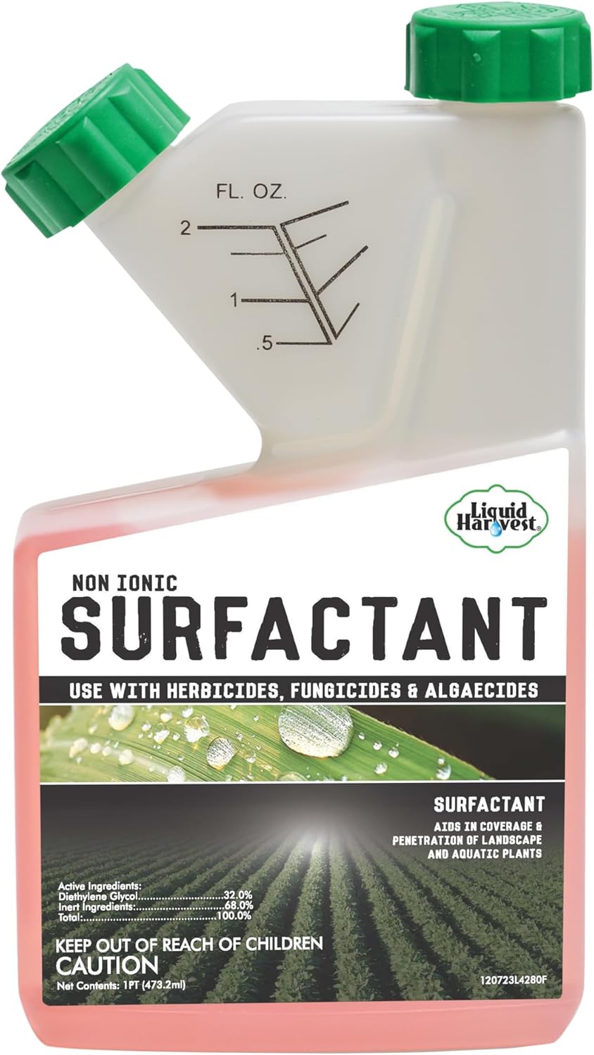 Concentrated Surfactant for Herbicides Non-Ionic 16oz, Increase Product Coverage, Increase Product Penetration, Increase Product Effectiveness