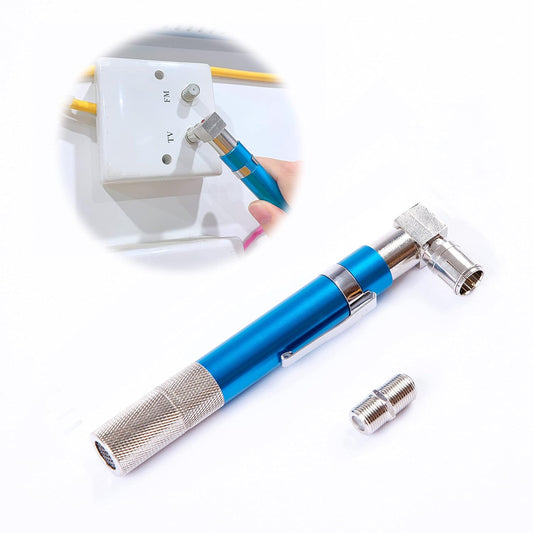 Coaxial (Coax) Cable Tester,Voltage Protected Coax Cable Wire Tracer Pocket Continuity Tester & Toner with Audible Beep and LED