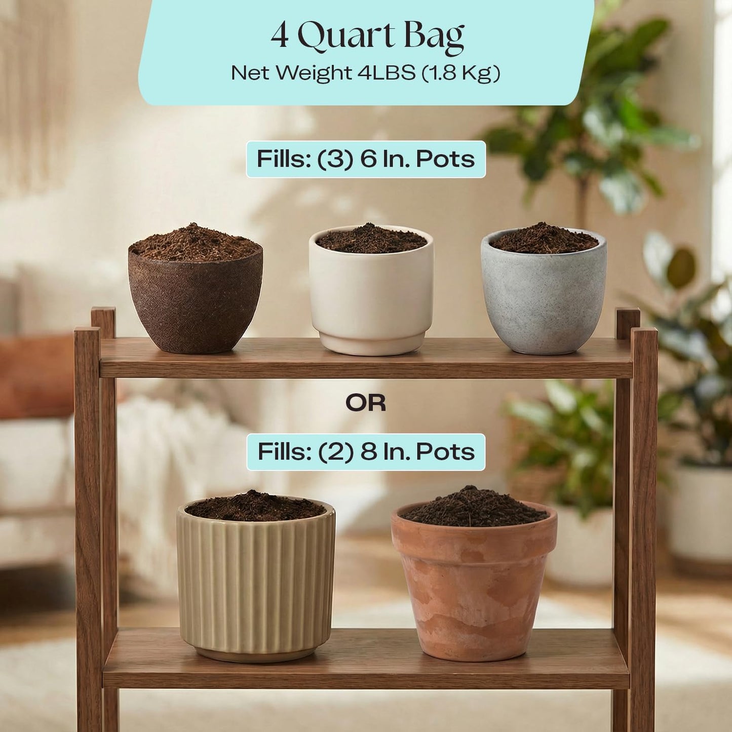 Rosy Soil Herb Mix - Organic Potting Mix for Herbs - Enriched with Biochar, Worm Castings for Root Development, Nutrient Uptake, and Strong Flavor - Fast Draining, Peat Free, Less Prone to Gnats - 4qt