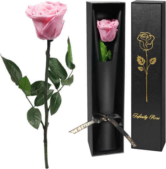 Yamonic Preserved Flowers Rose Gifts for Women Mom, Mothers Day Rose Flowers Gifts for Mom, Real Flower Birthday Mom Gifts for Grandma, Wife,Girlfriend, for Valentine's Day,Anniversary