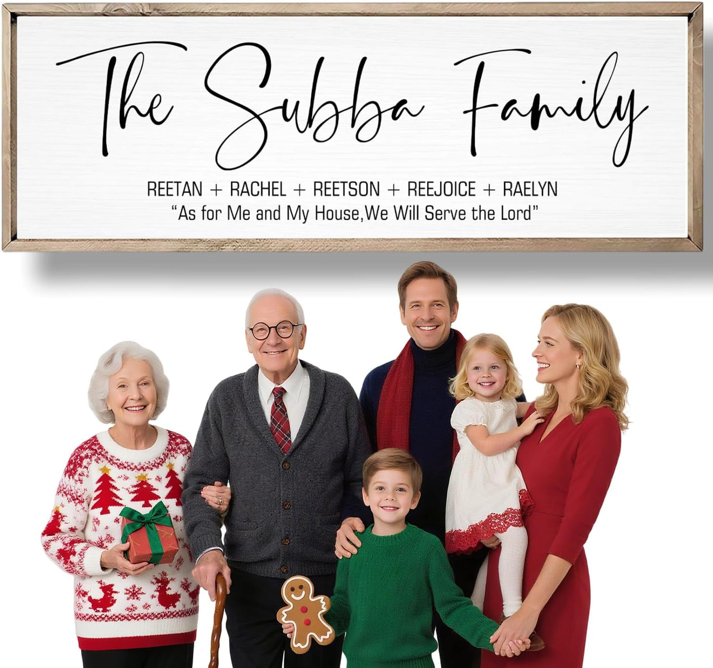 Last Name Signs for Home, Personalized Wall Decor, Framed Family Name Signs for Home Decor, Custom Wood Sign, Established Farmhouse sign, Housewarming Gift