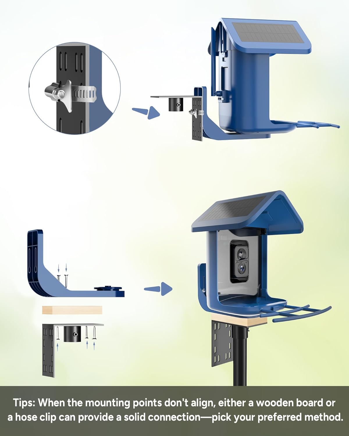 Bird Feeder Pole Stand – 90 Inch Height Feeding Station with 1-Inch Dia Heavy Duty for Hanging Feeders, Bird House Pole Mount Kit for Outdoor, Slip-Fit Connection