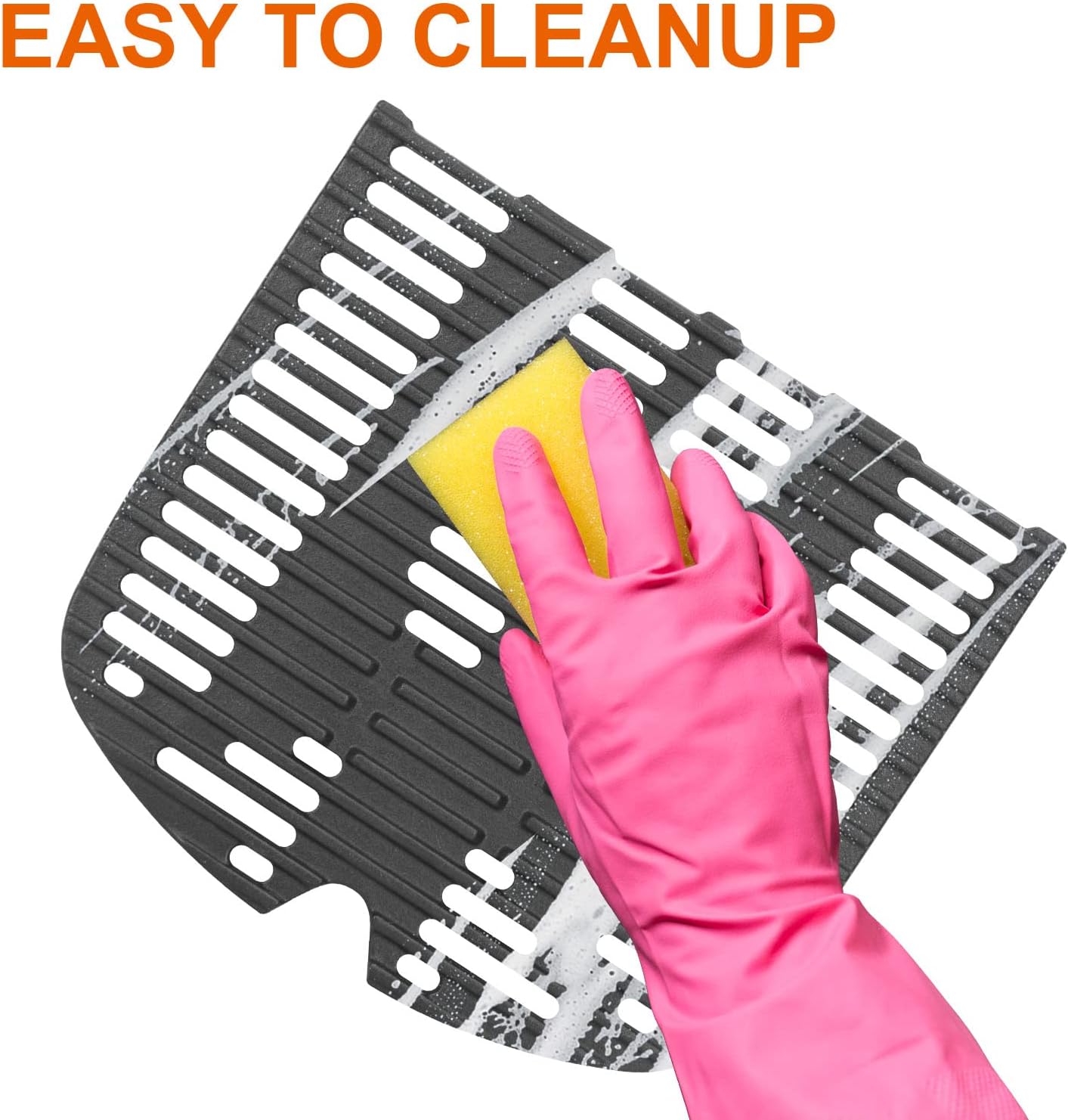 Cast Iron Cooking Grates for Weber Traveler Portable 9010001 9020001 9030001 9013001 Grills, Grill Grate Replacement Parts for Weber Traveler Portable Gas Grill Stealth Edition, 2 Pack