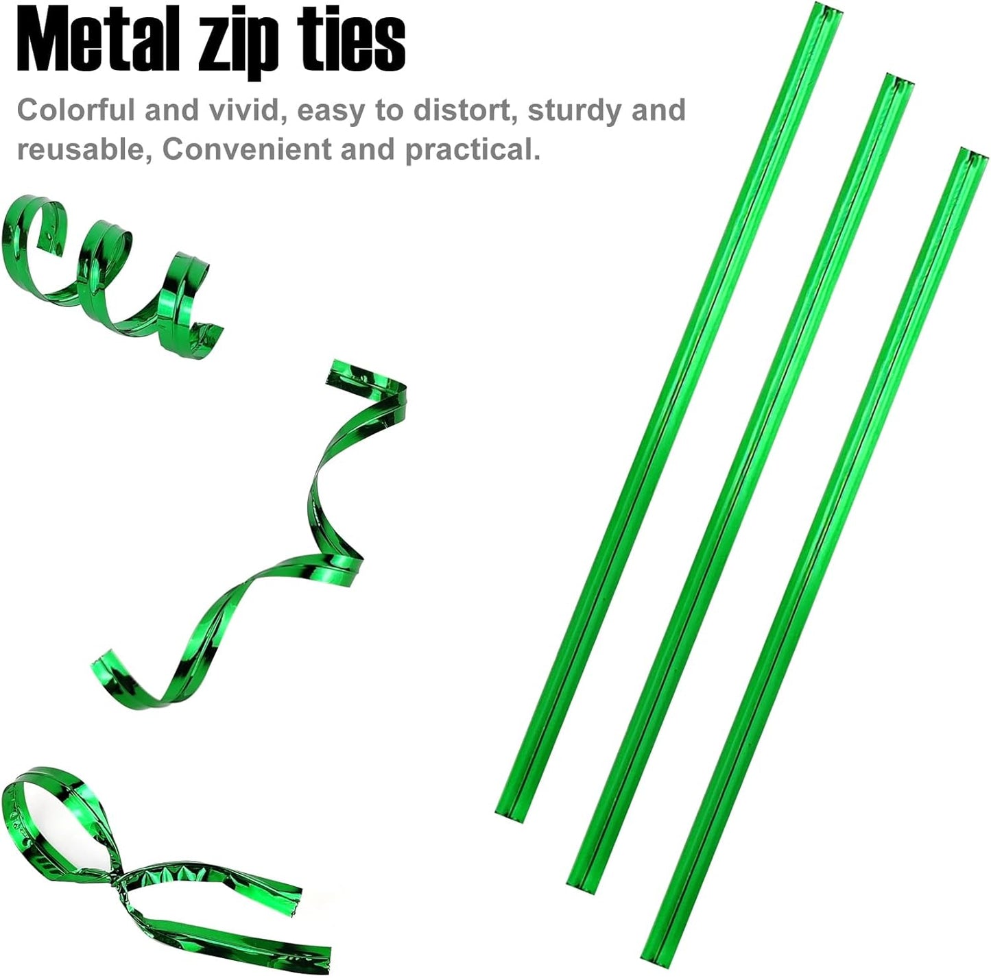 800 Pcs Metal Twist Ties 4 Inches Twist Straps for Bread Bags Candy Bags Snack Bags Halloween Party Cake Favor (Gold)