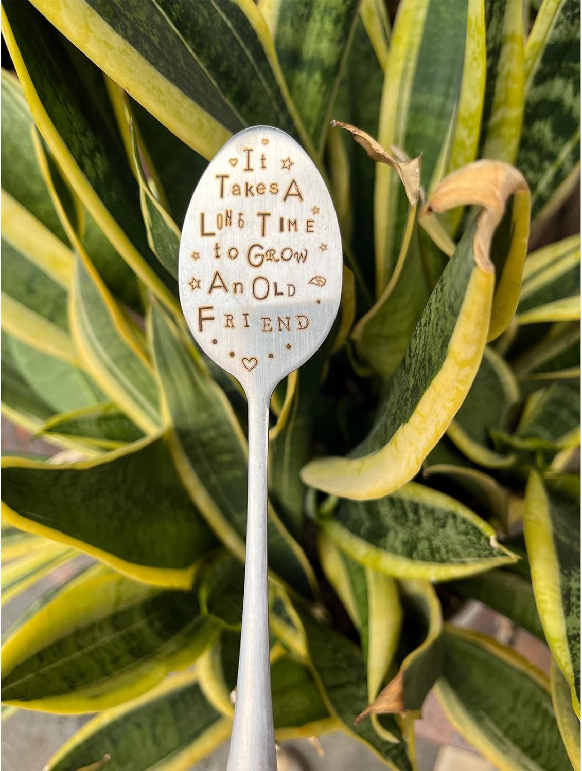Garden Marker Friendship Gift, Garden Label Stake, Plant Marker Tag, Metal Garden Decoration Sign