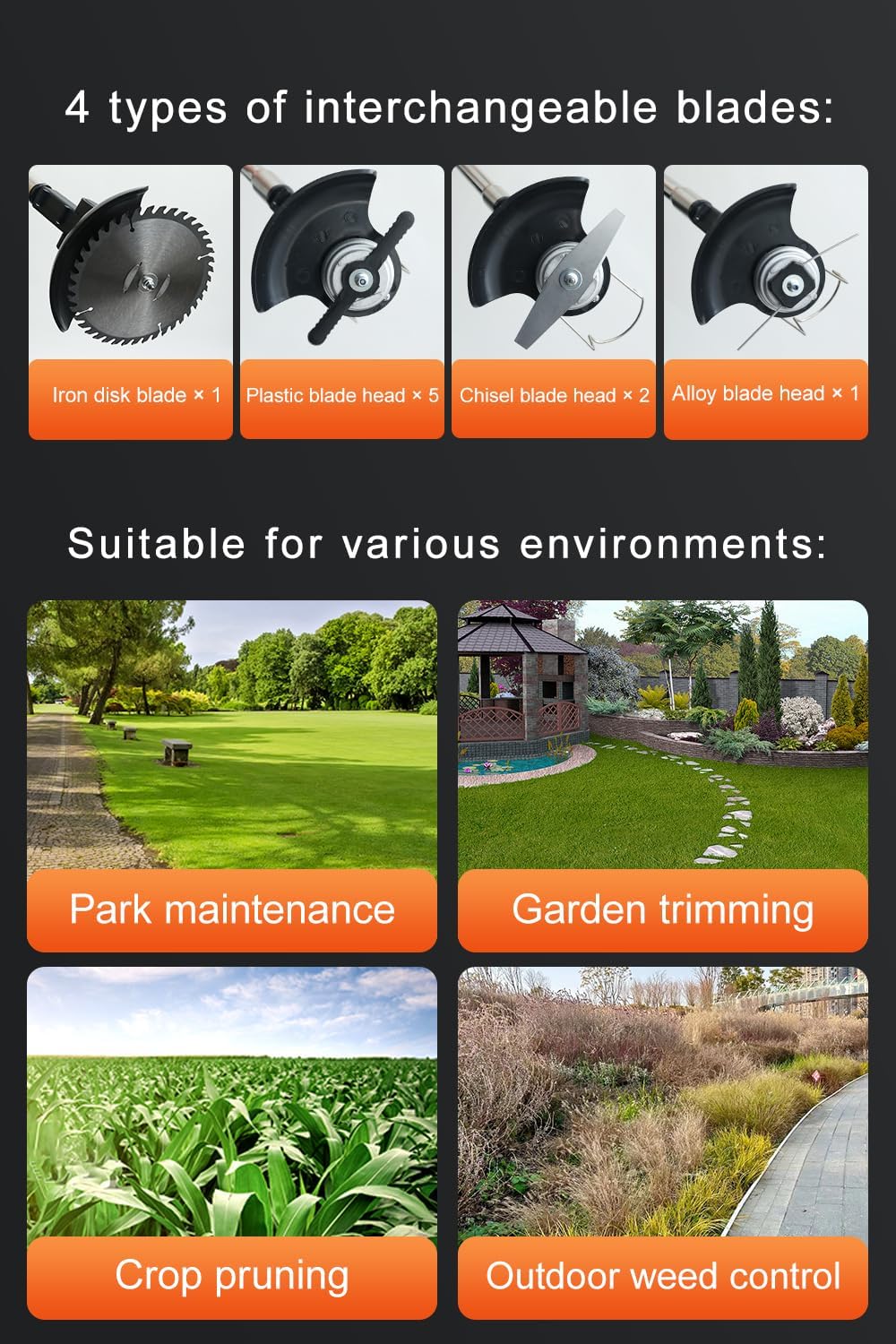 Cordless Weed Wacker,Electric Weed Eater,2 Batteries,Grass Trimmer Cordless,Weed Erimmer Green GCJ