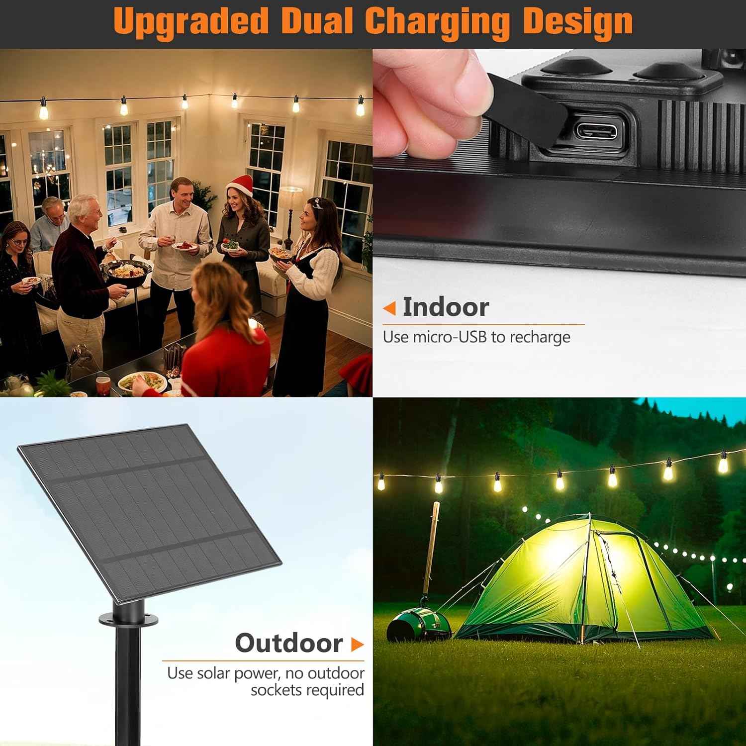 100FT Solar String Lights ourdoor Waterproof,Patio Lights Solar Powered with Remote,ST38 32 Vintage Edison Bulbs,Solar lights Outdoor Waterproof, Outside powered Hanging Lights for patio furniture set