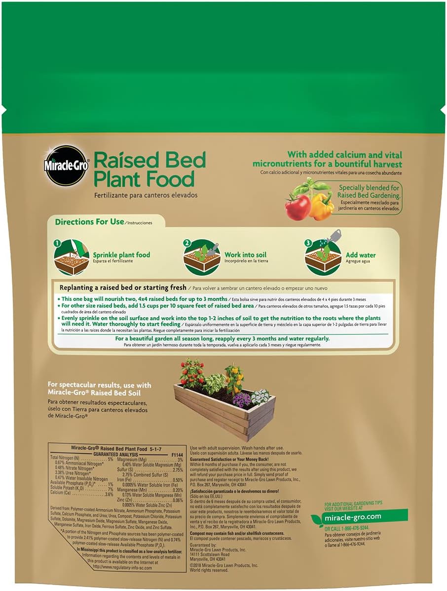 Miracle-Gro Raised Bed Plant Food, 2-Pound