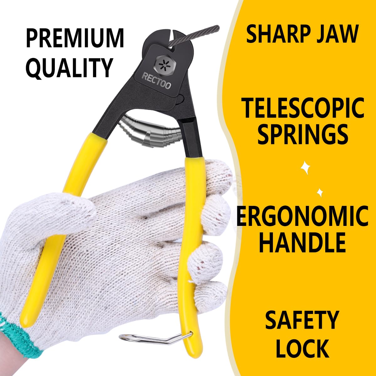 Black 200FT 1/8" T316 Stainless Steel Cable with Cutter, 7x7 Strands Aircraft Wire Rope for Deck Railing, Stair Handrail, Porch Fence, High Strength for Indoor and Outdoor Use