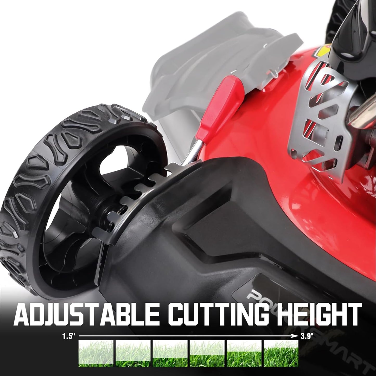 PowerSmart Gas Lawn Mower 21-Inch 144cc OHV Engine 3-in-1 Push Mower with Bagging