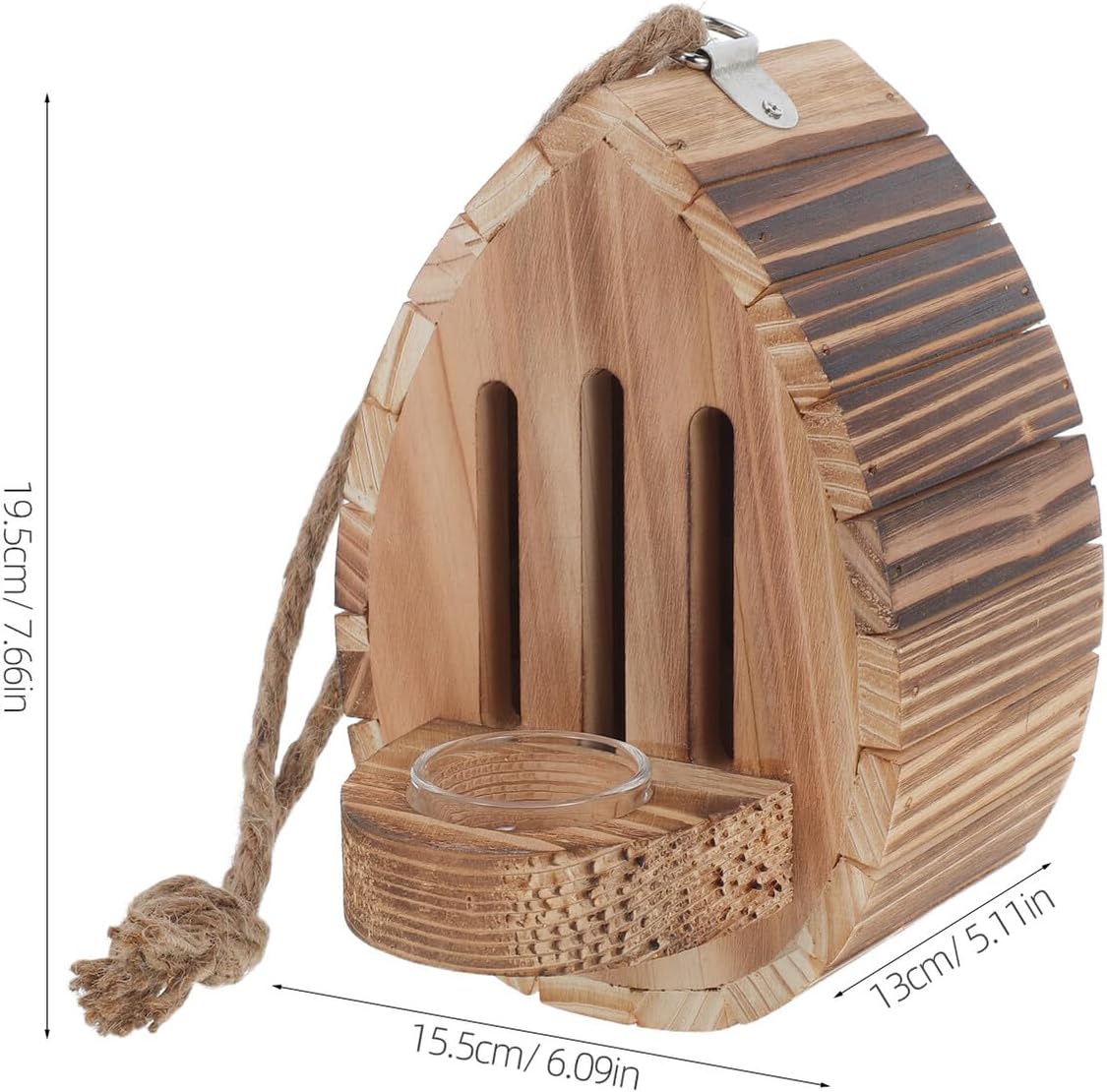 Wooden Butterfly House with Feeder Hanging Garden Refuge Outdoor Butterfly Nesting Box for Patio Yard Wildlife Habitat and Decorative