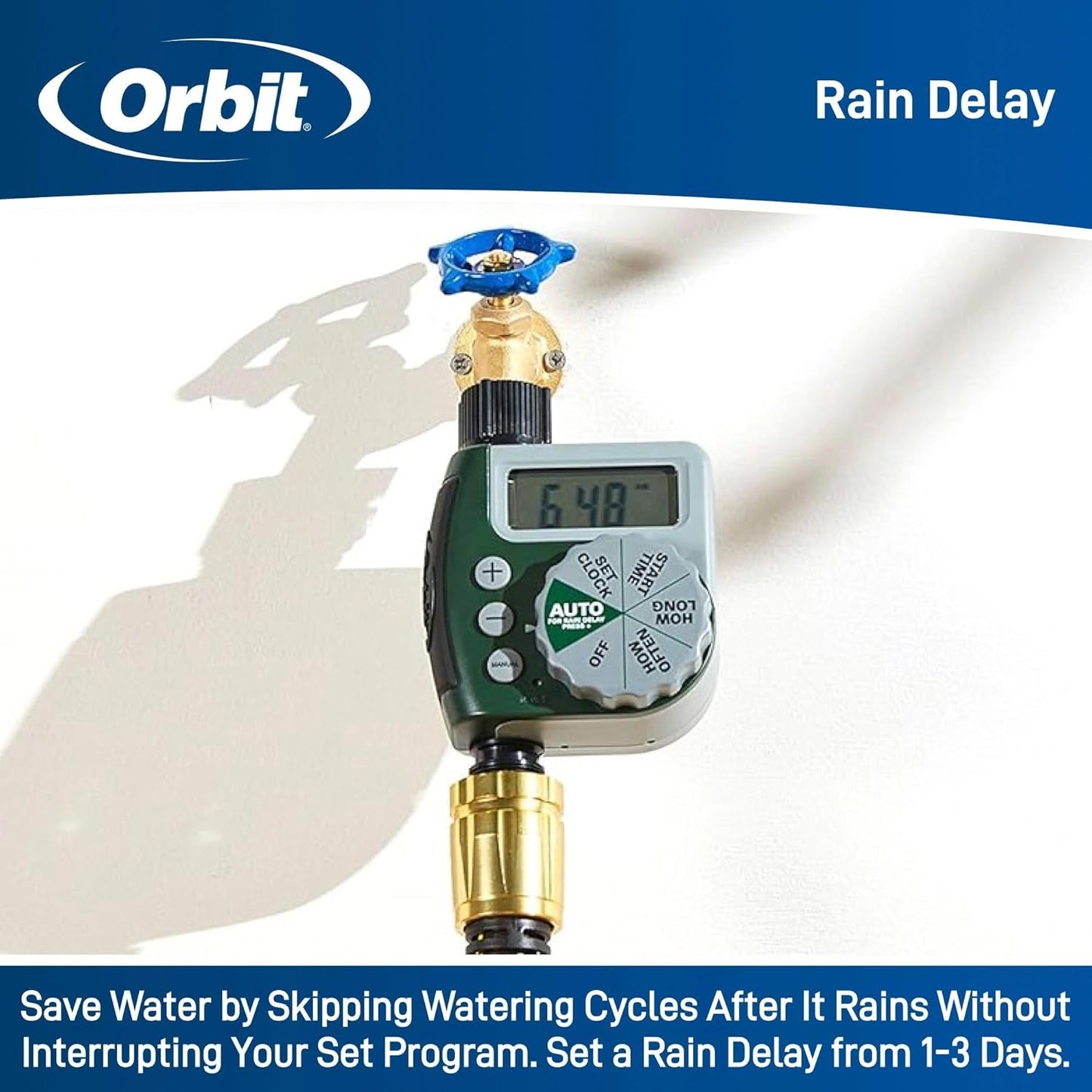 Orbit 62067 1-Outlet Programmable Digital Hose Watering Timer, 2-Pack