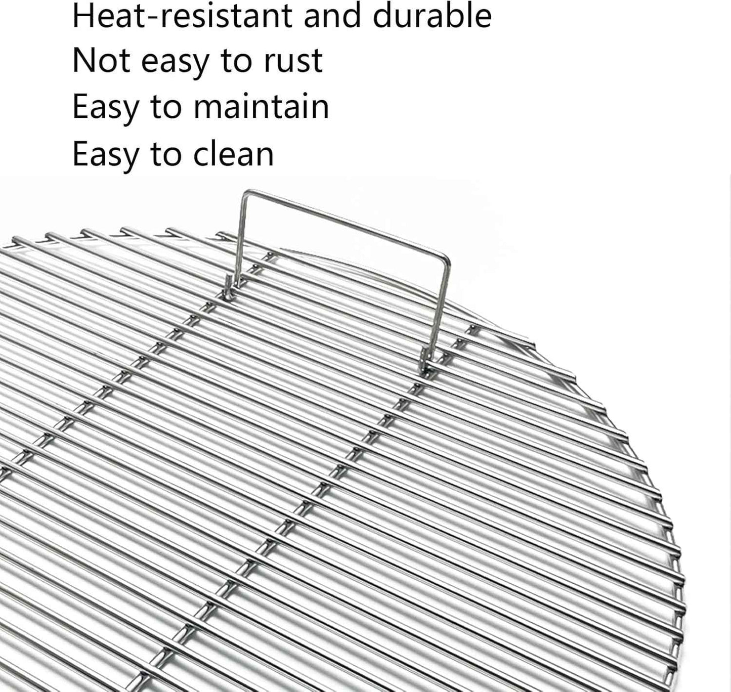 30" Heavy Round Stainless Steel Cooking Grates for Fire Pit Grill, Patio Outdoor Cooking Camping Grill