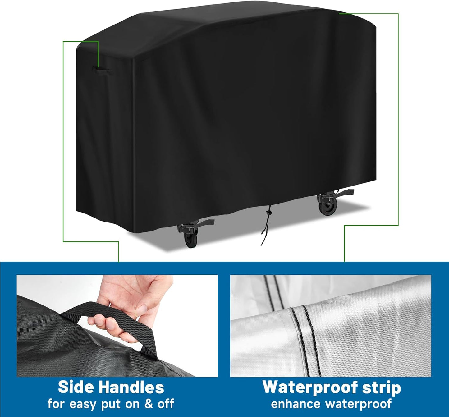 Flat Top Grill Cover for Members Mark Griddle,Waterproof Outdoor 36" Griddle Cover for Members Mark 4 Burner Grill, Heavy Duty Gas Burner Covers for Black Stone 36 Inch Cooking Station,74" W