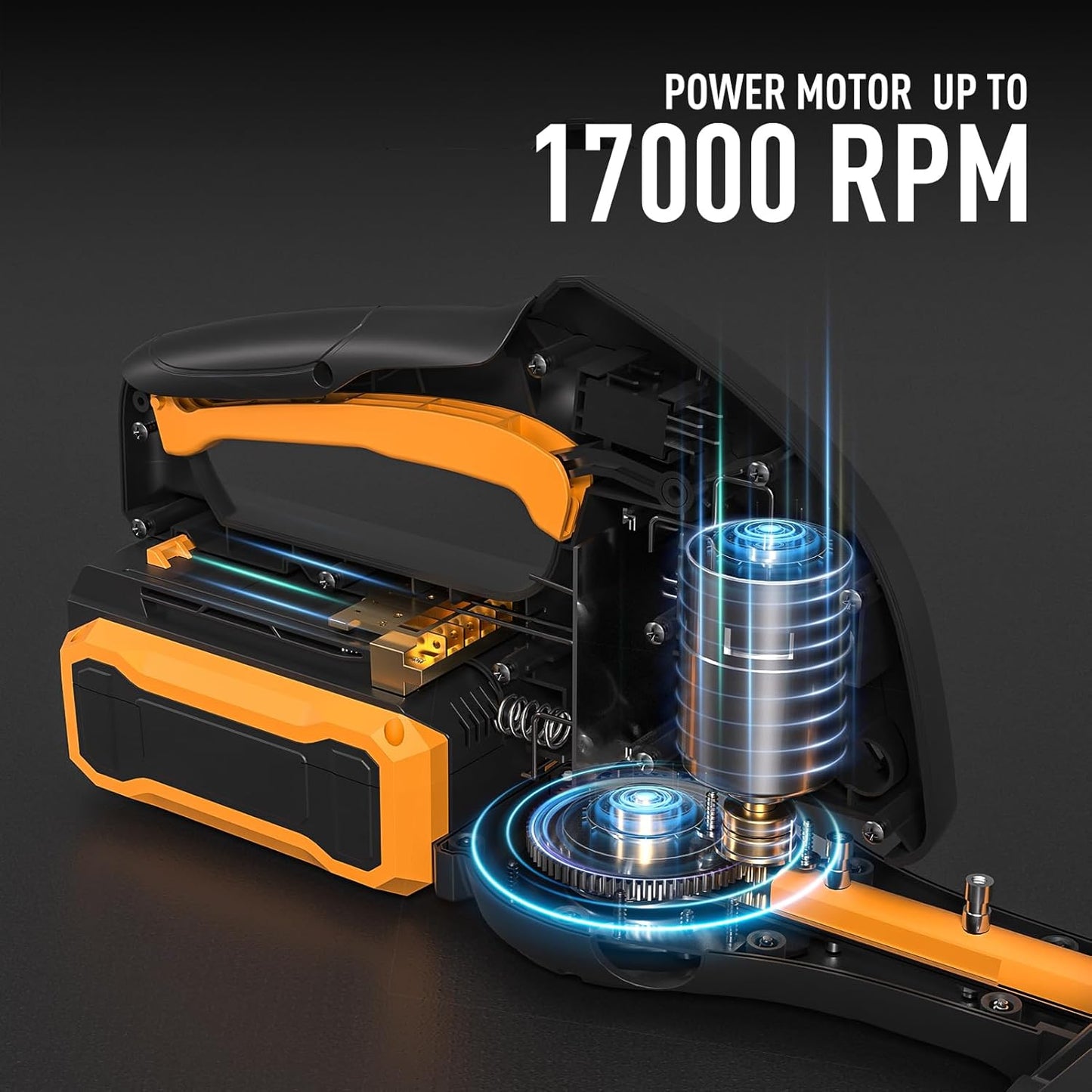 40V 21.6" Battery Hedge Trimmer, 0.7" Cutting Diameter Cordless Hedge Trimmer, Dual Action Blade Power Hedge Trimmers, Electric Hedge Trimmer with Battery & Charger Included