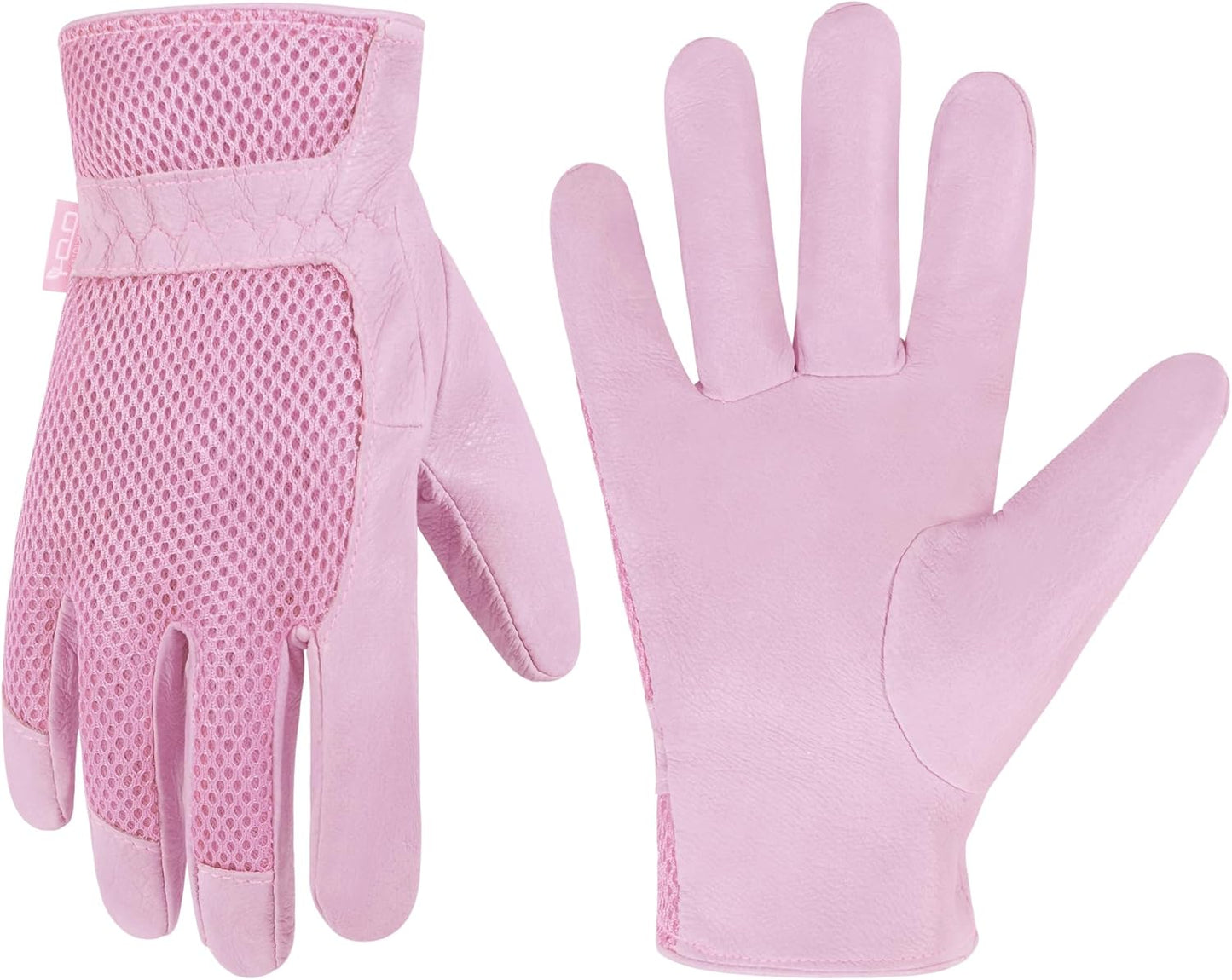 HANDLANDY Women Safety Work Gloves Utility Touch Screen Working Grip Glove for Yardwork Gardening Breathable Mechanic Gloves