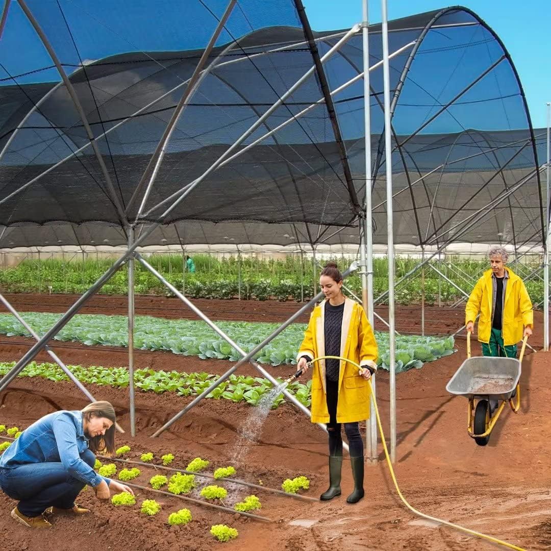40% Black Shade Cloth,6x10 FT Durable Mesh Tarp with Grommets, Resistant Garden Sun Shade Netting, Shading Antifreezing for Pergola, Greenhouse, Plants Growing, Chicken Coop