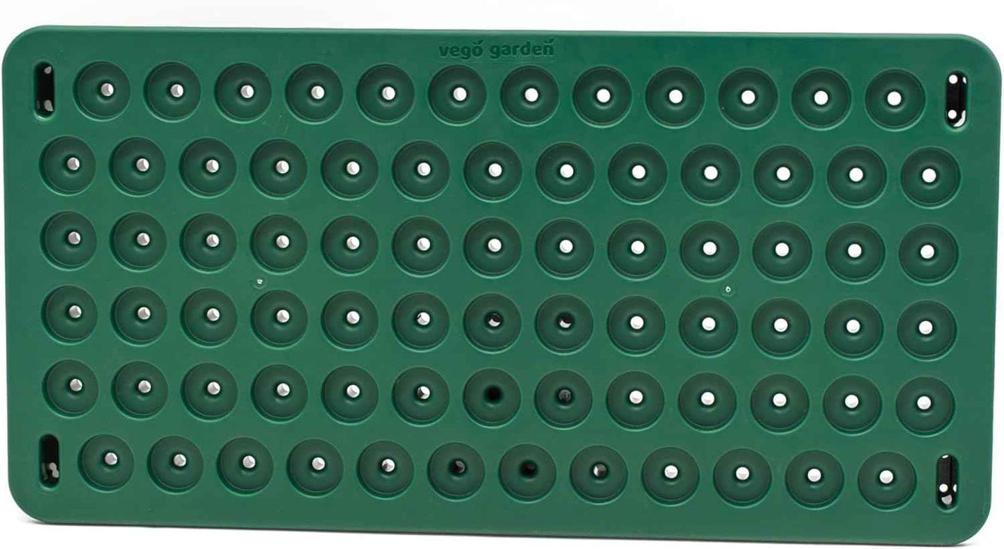 Vego garden 3-in-1 Plant & Pop Board Seedling Popper Tool, 10" x 20", Works Perfectly with Stackable Seedling Trays