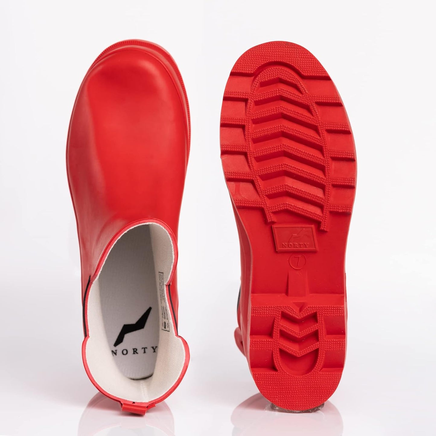 NORTY - Womens Ankle Rain Boots - Ladies Waterproof Winter Spring Garden Boot runs ½ size large