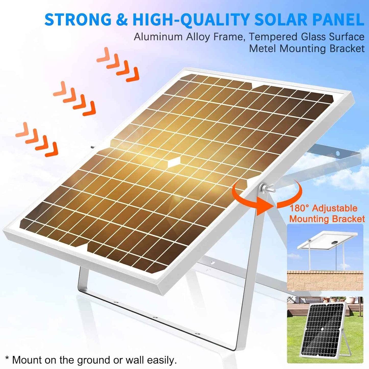 Solar Pond Pump, 20W Solar Fountain Pump with 350GPH Flow & 4 Spray Styles, 16.5Ft Extendable Power Cord, Debris Barrier Bag for Outdoor Fountain, Ponds, Fish Tank, Waterfall, Garden Water Features
