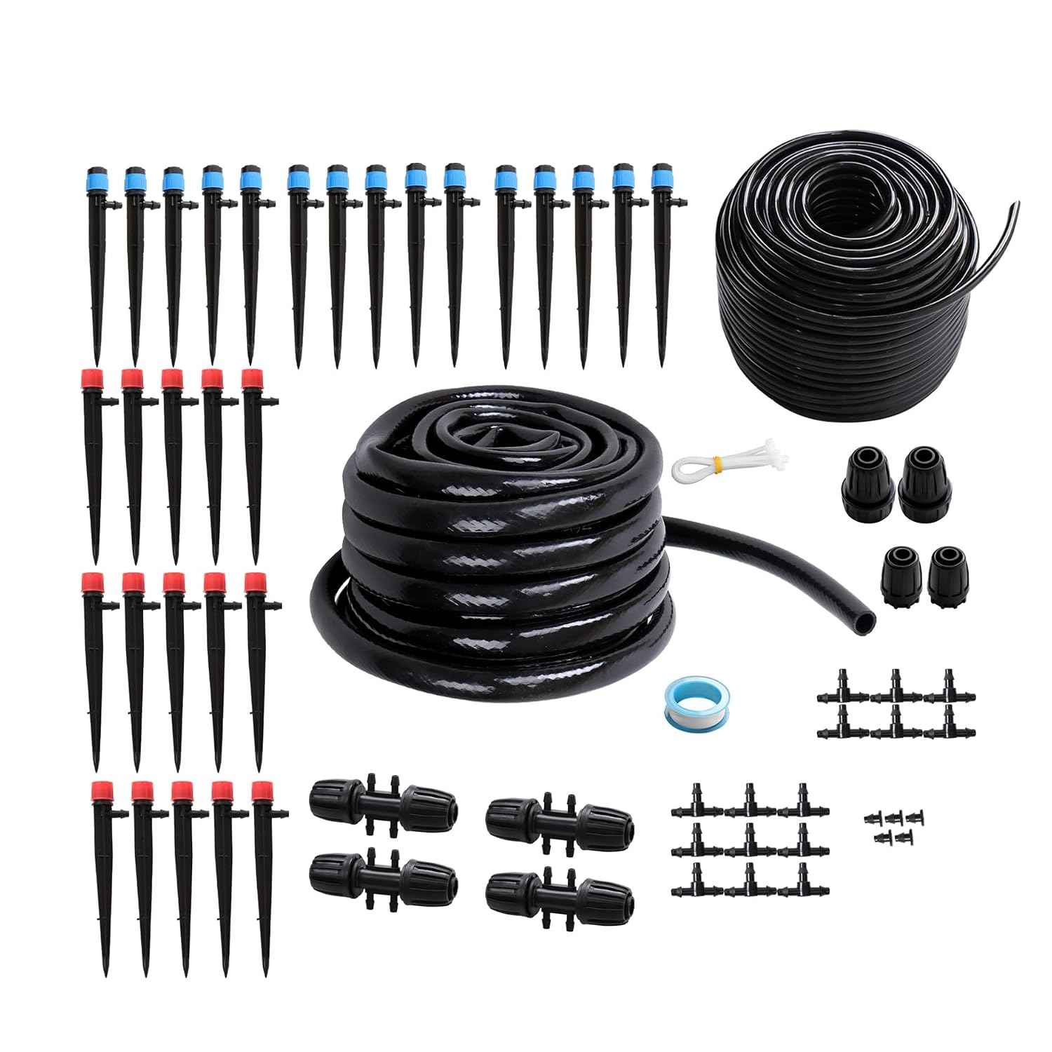 240FT Drip Irrigation System Kit for Plant Greenhouse Yard Lawn