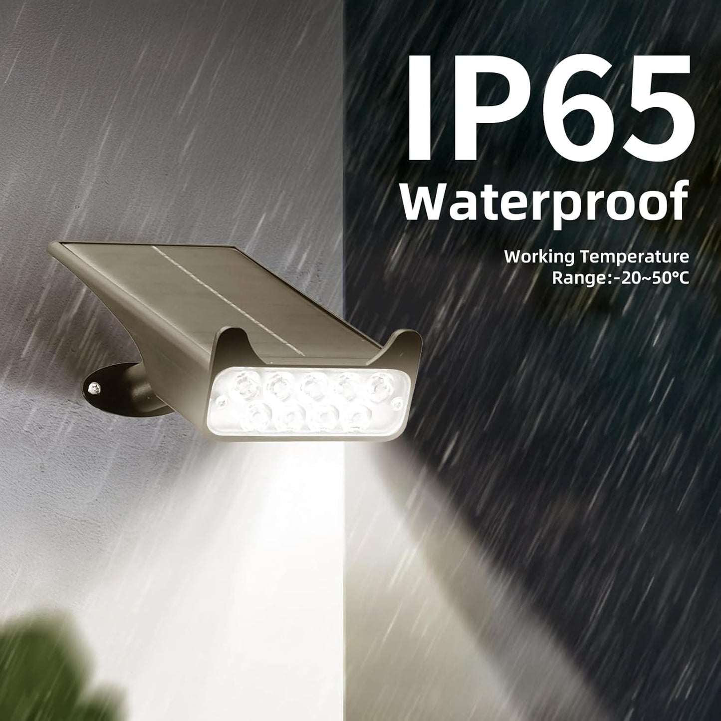 HOFLYW Solar Spotlights Outdoor Waterproof Landscape Path Lights Solar Dusk to Dawn Outdoor Lighting 4 Brightness Modes for Garden Pathway Tree Driveway Porch Yard