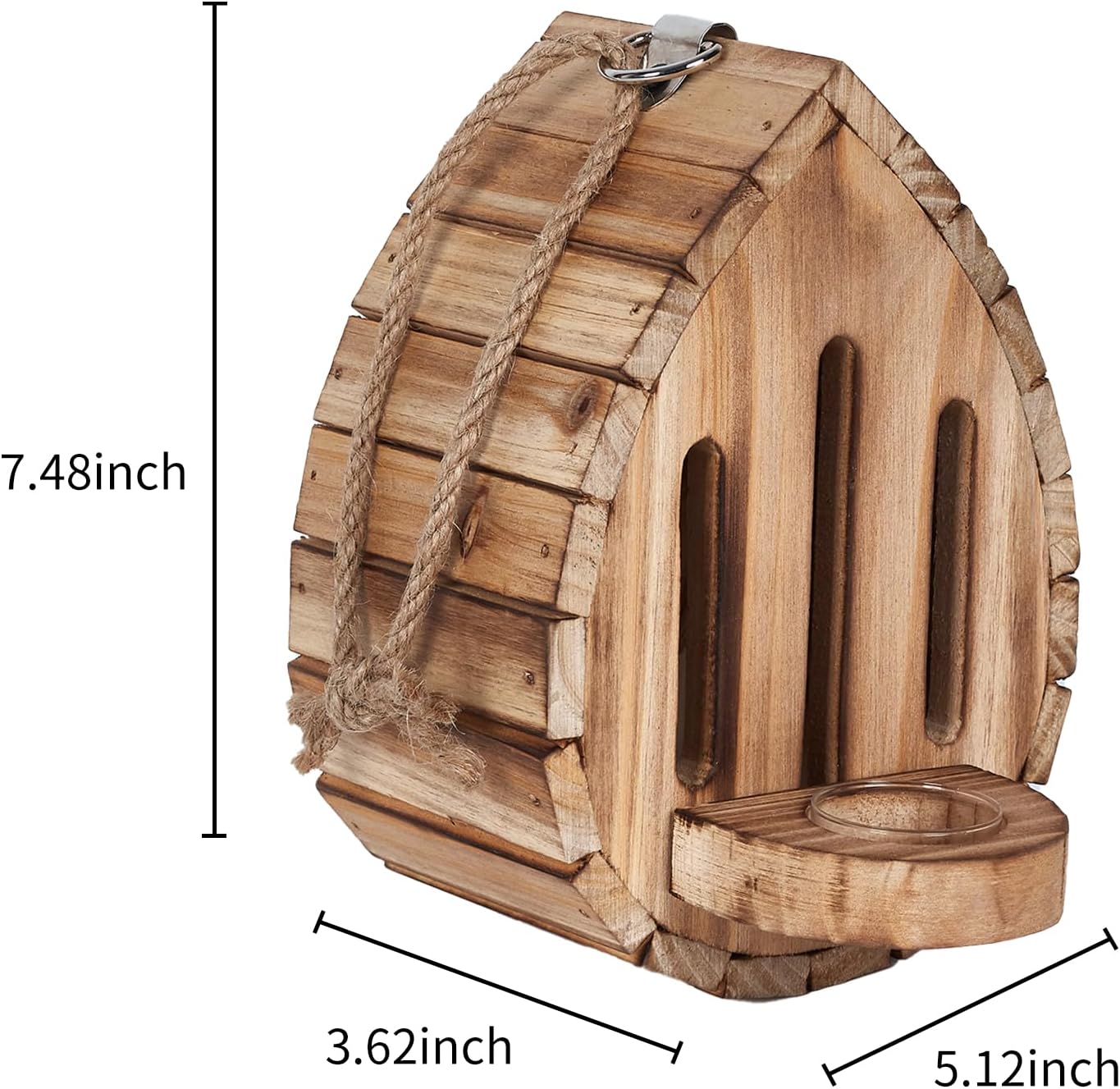 Butterfly House Butterfly Habitat Garden - Wooden Butterfies Houses with Feeder Hanging Garden Decoration Natural Nesting Box for Butterflies Bugs Moths & Lacewings